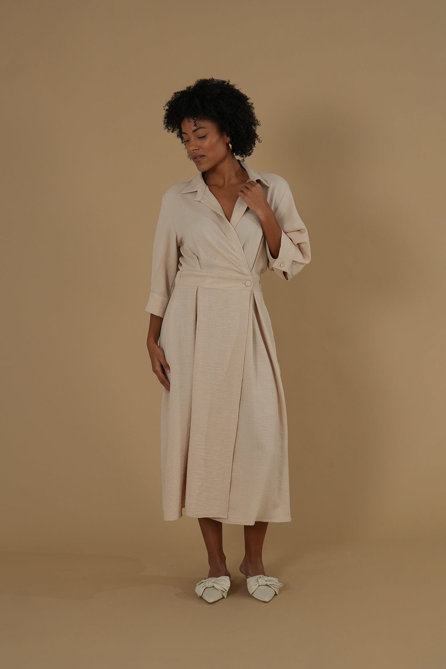 The Lydia Dress #4 Sand