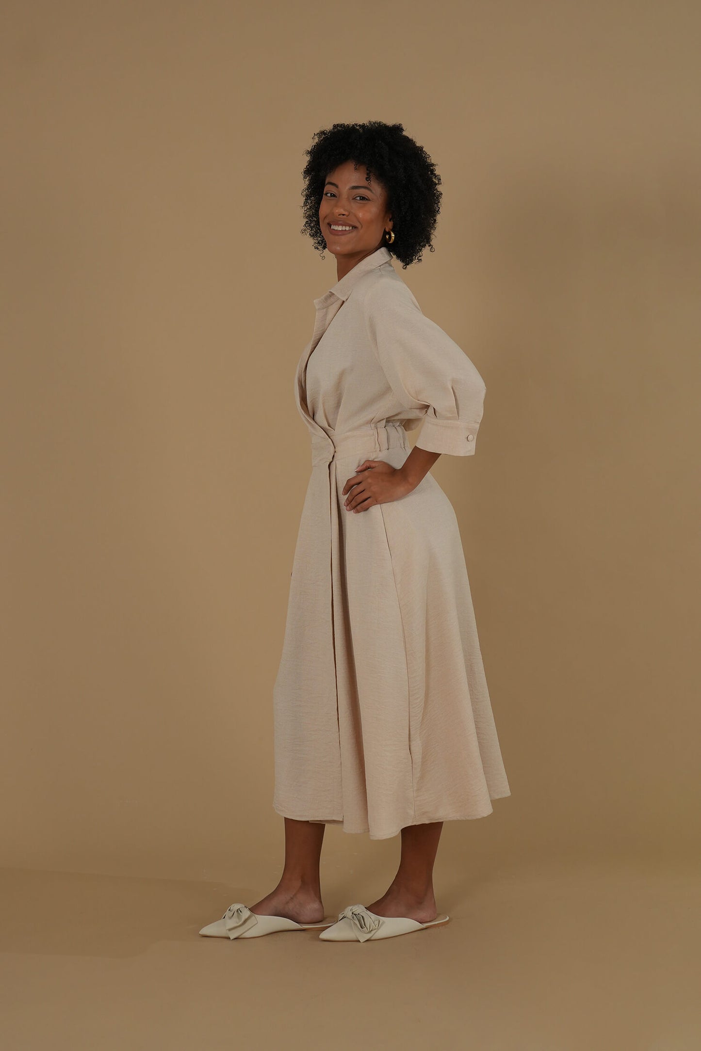 The Lydia Dress #4 Sand