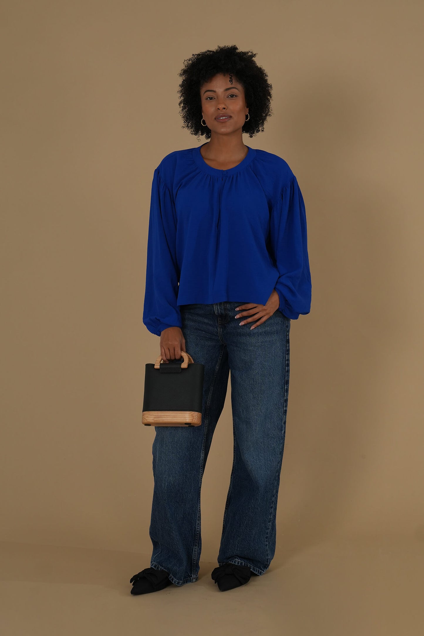 The Belle Blouse #2  Royal Blue
