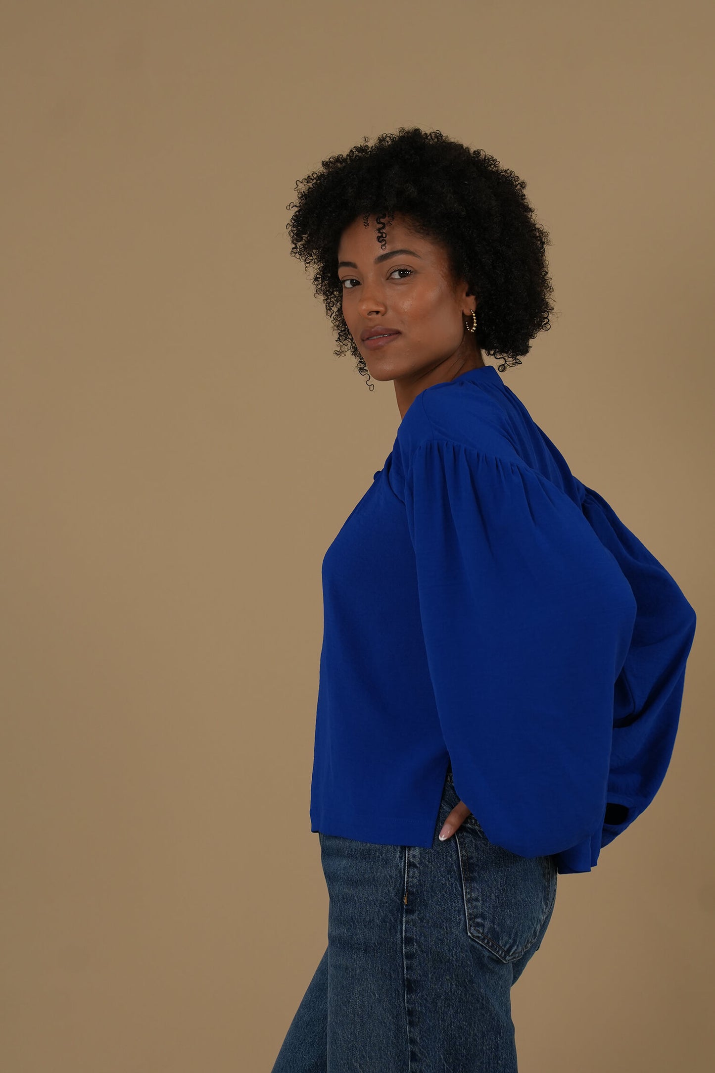 The Belle Blouse #2  Royal Blue