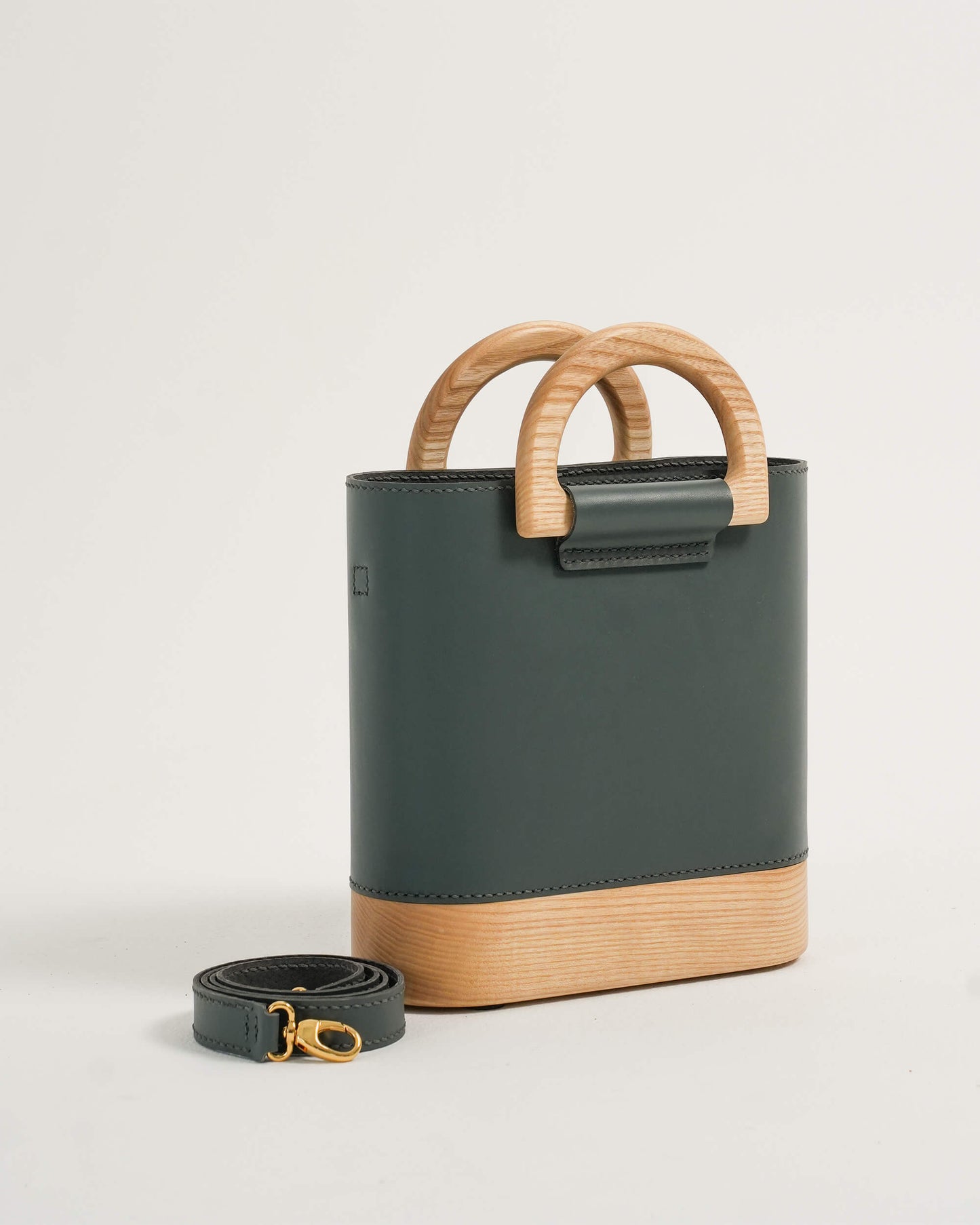 The Wooden Bag - Dark Grey
