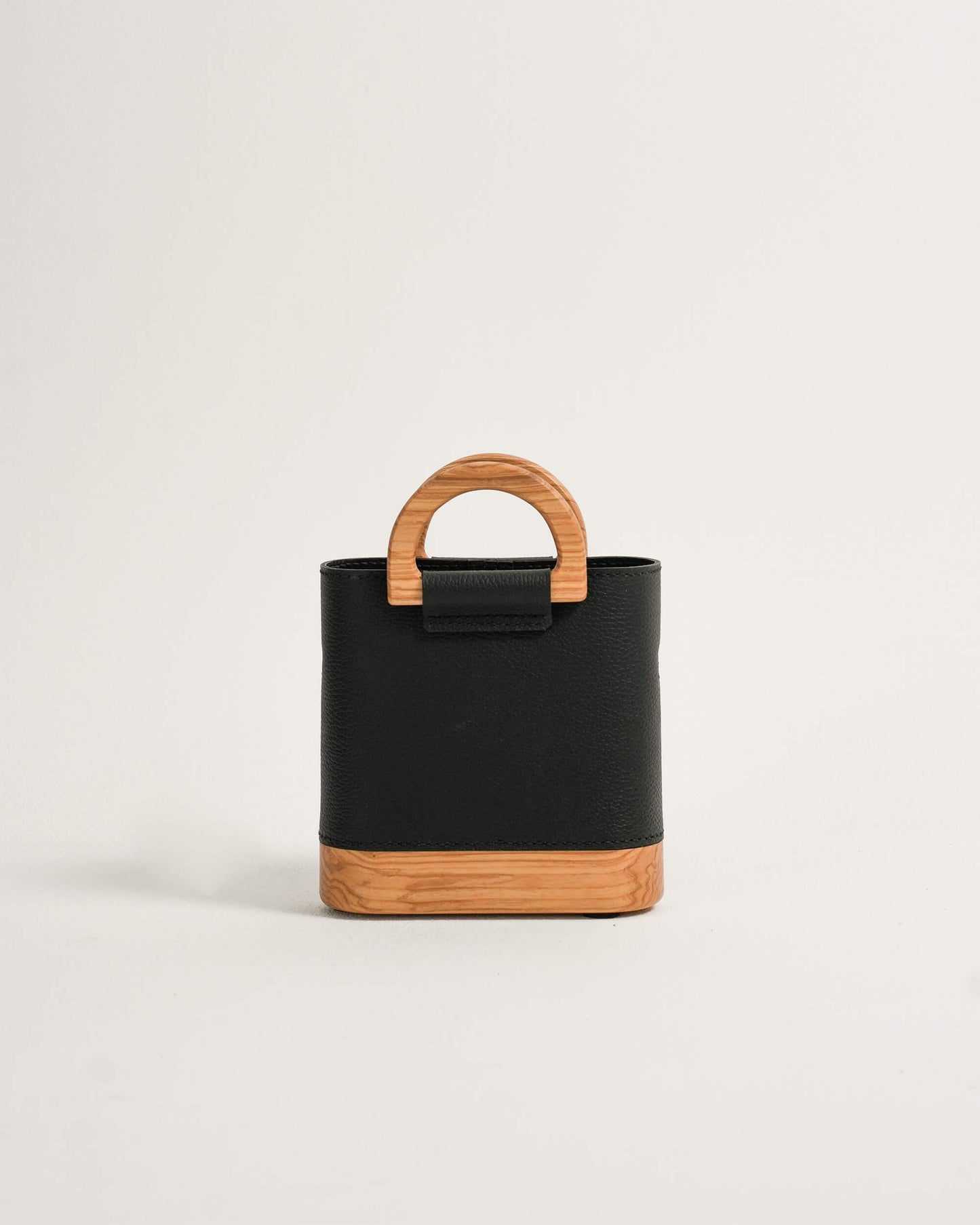 The Mini Wooden Bag - Black