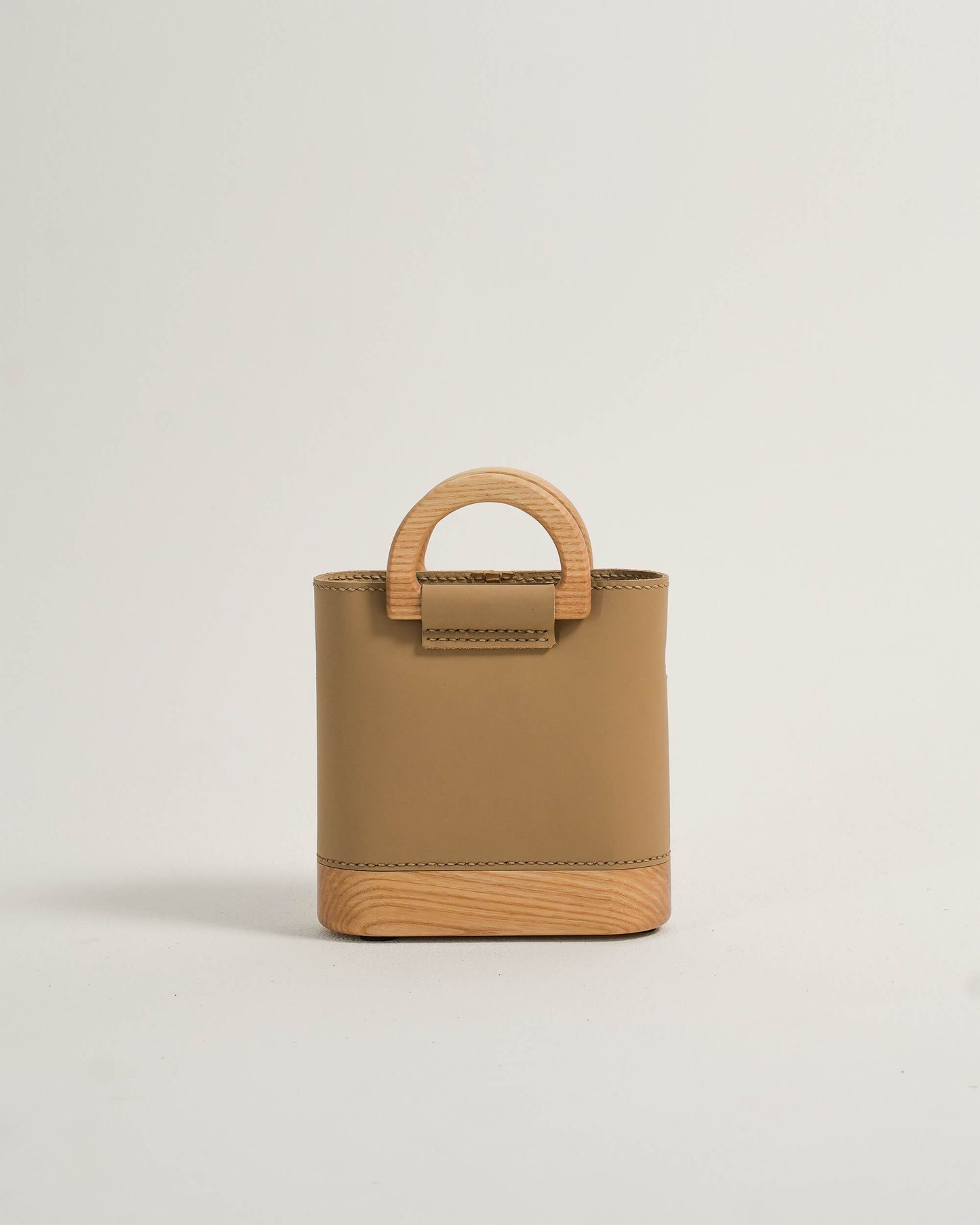 The Mini Wooden Bag - Sand