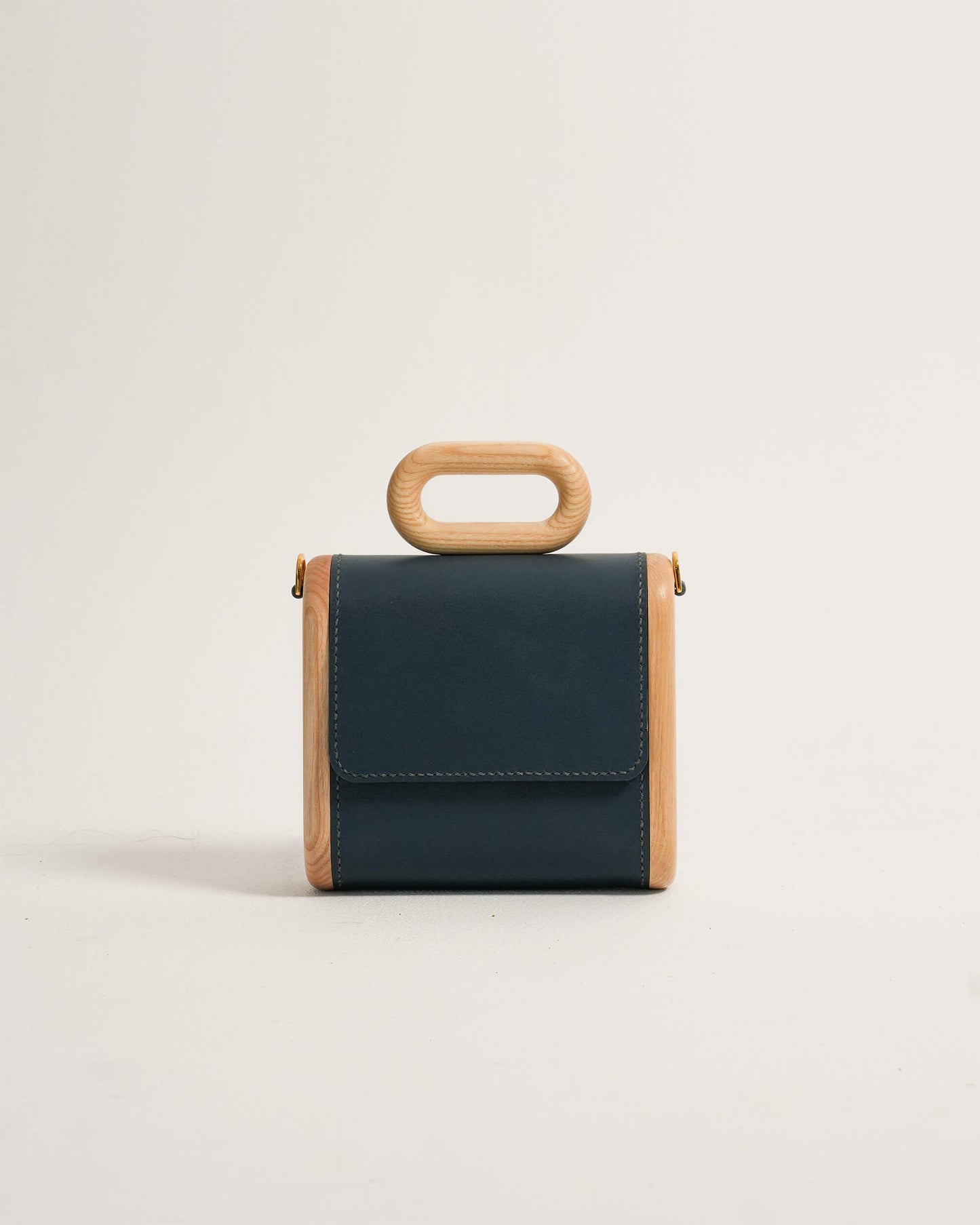 The Capsule Wooden Bag - Navy