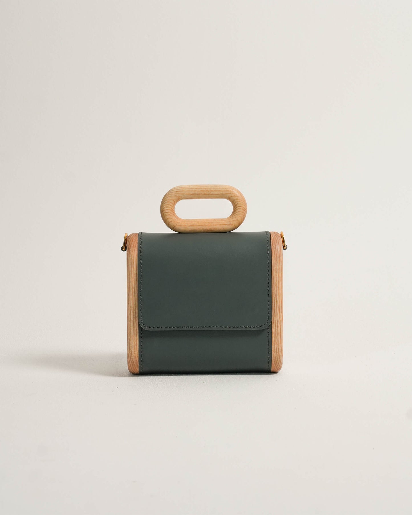 The Capsule Wooden Bag - Dark Grey