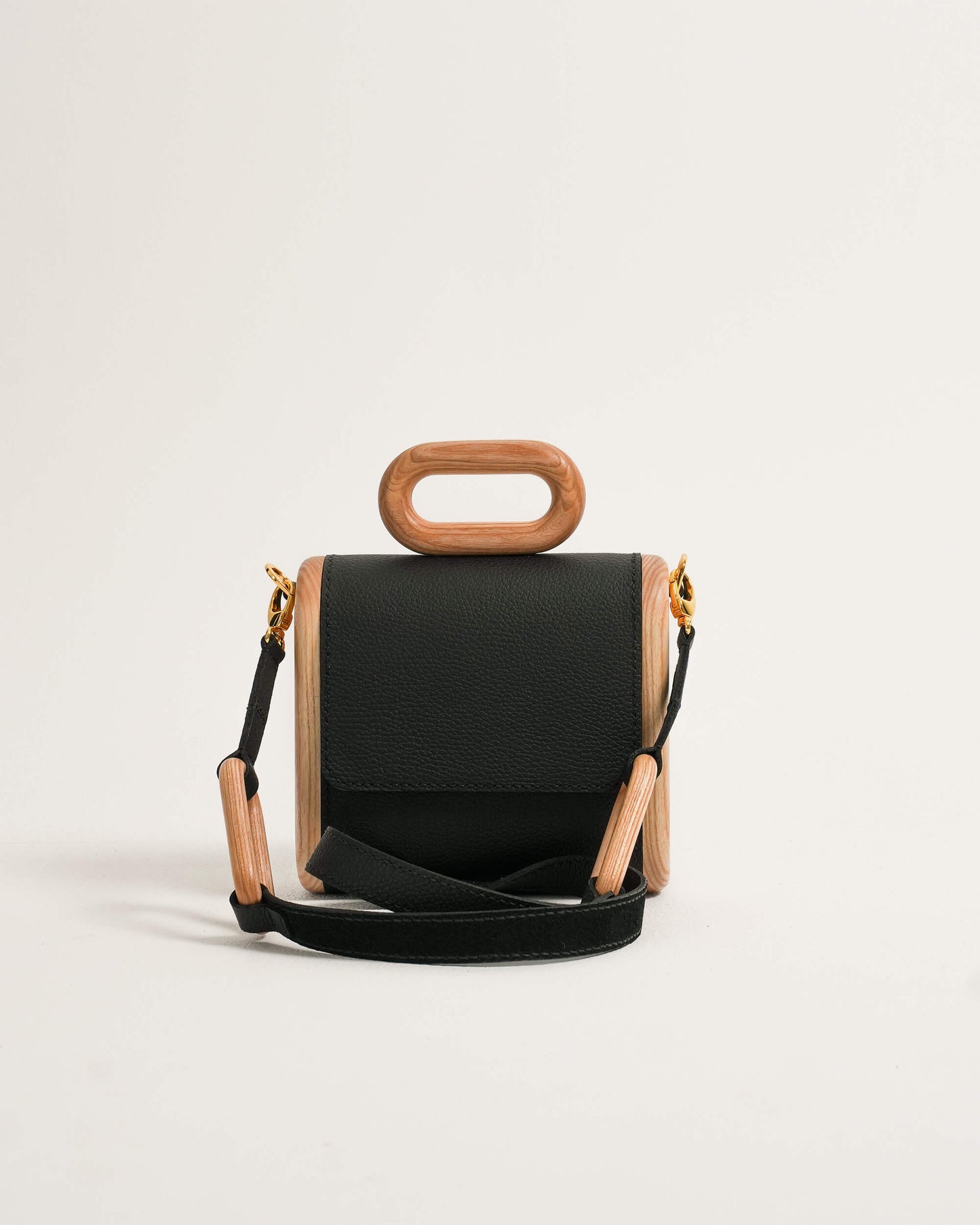The Capsule Wooden Bag - Black