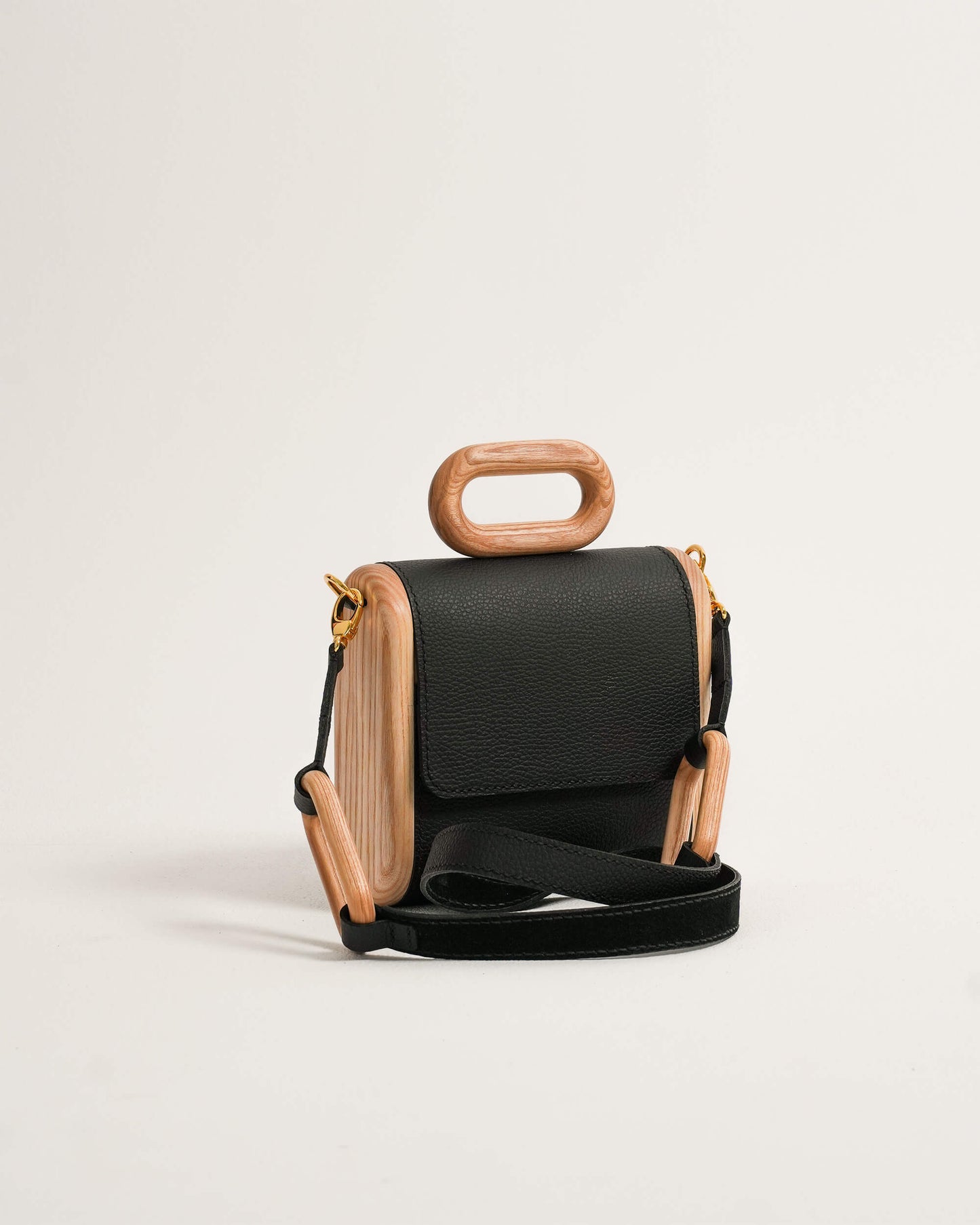 The Capsule Wooden Bag - Black