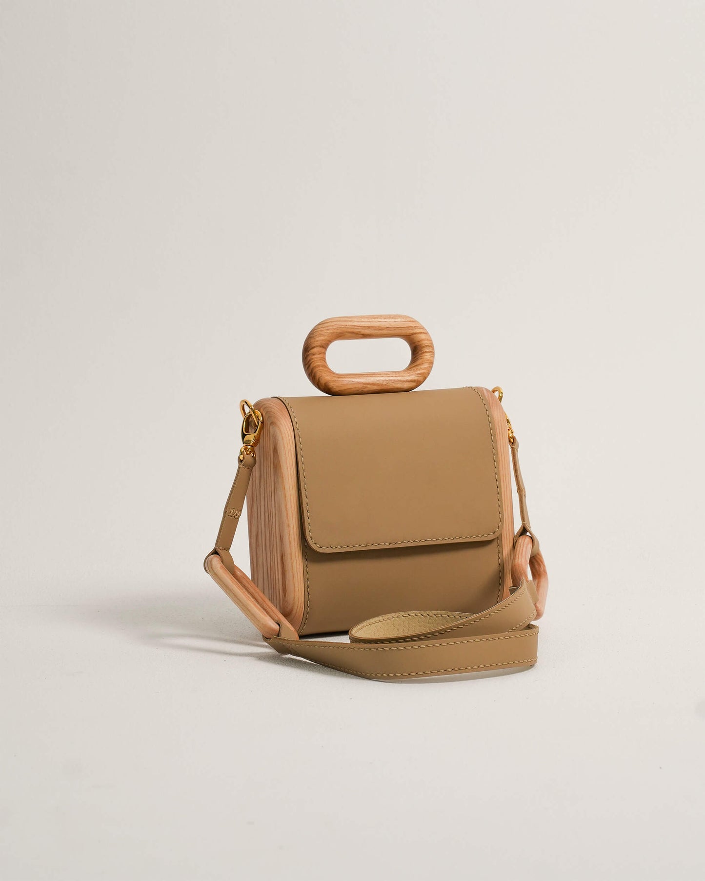 The Capsule Wooden Bag - Sand