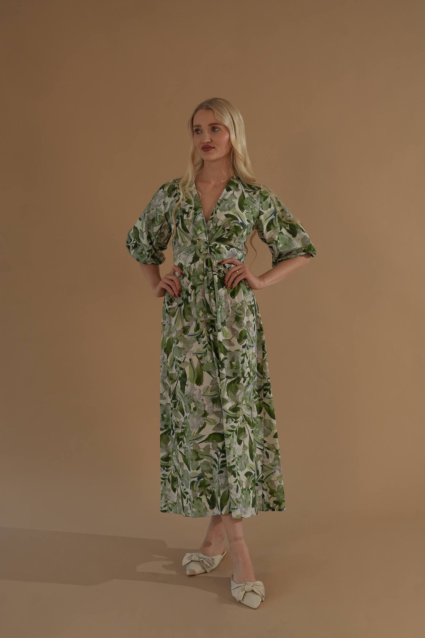 The Tulip Dress #5 Green Forest
