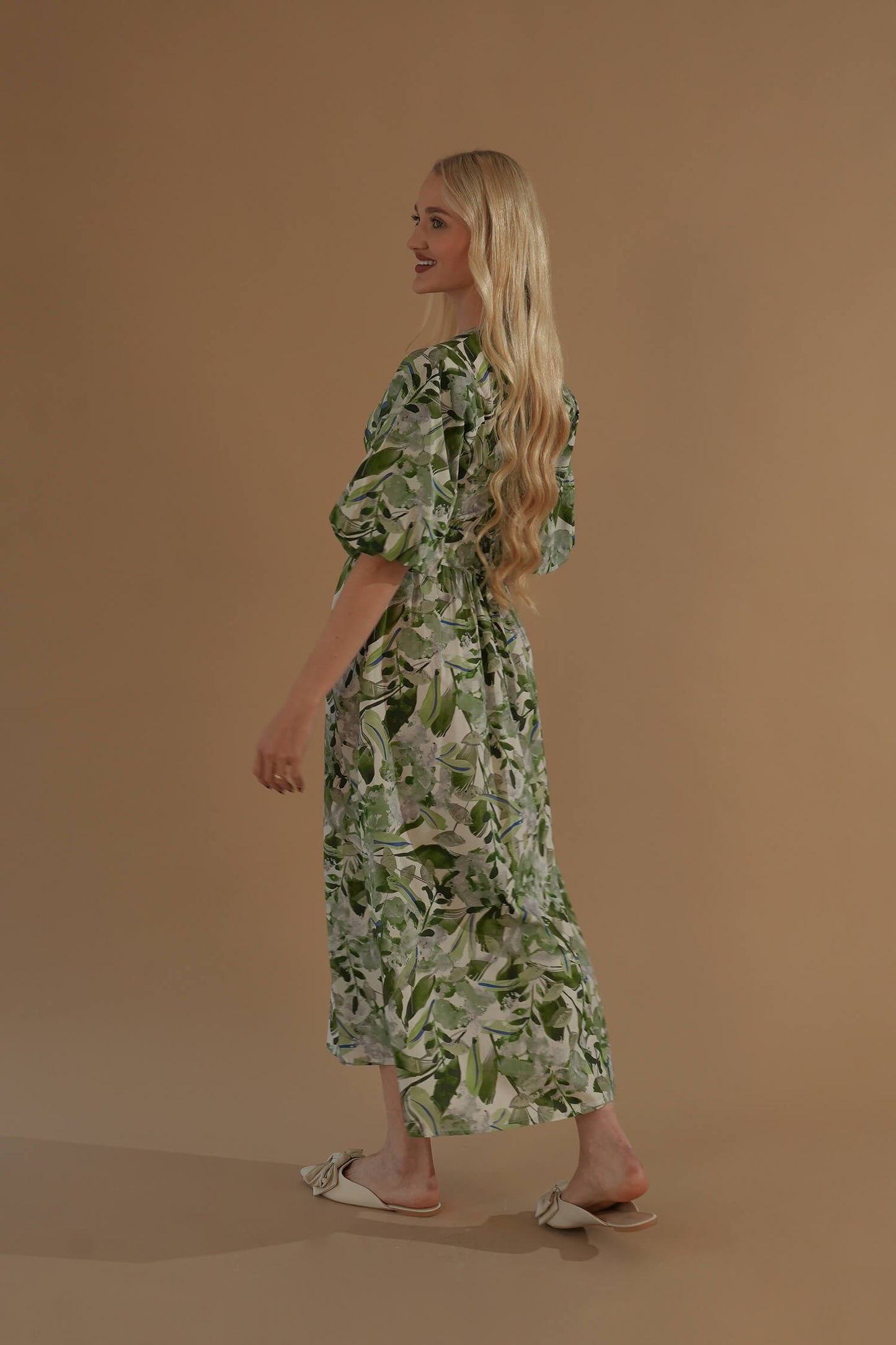 The Tulip Dress #5 Green Forest