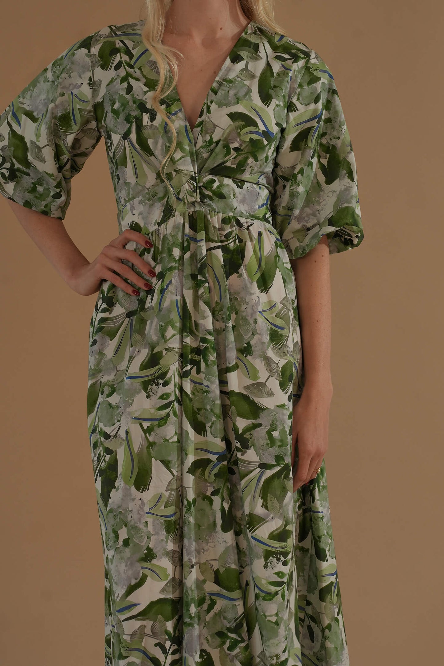 The Tulip Dress #5 Green Forest