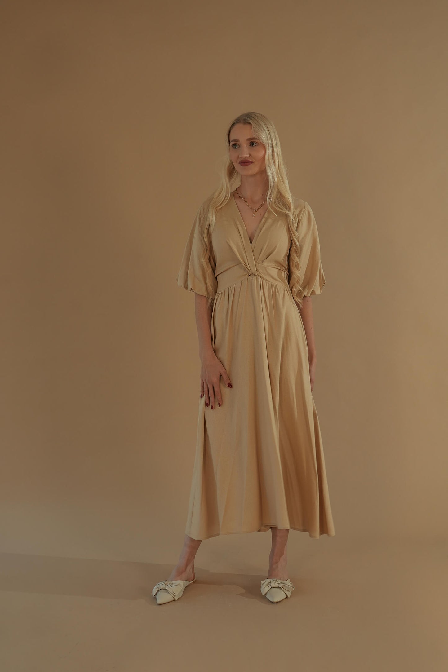 The Tulip Dress #8 Sand