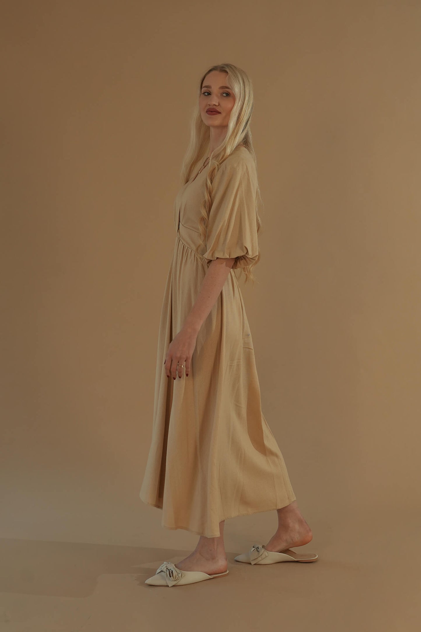The Tulip Dress #8 Sand