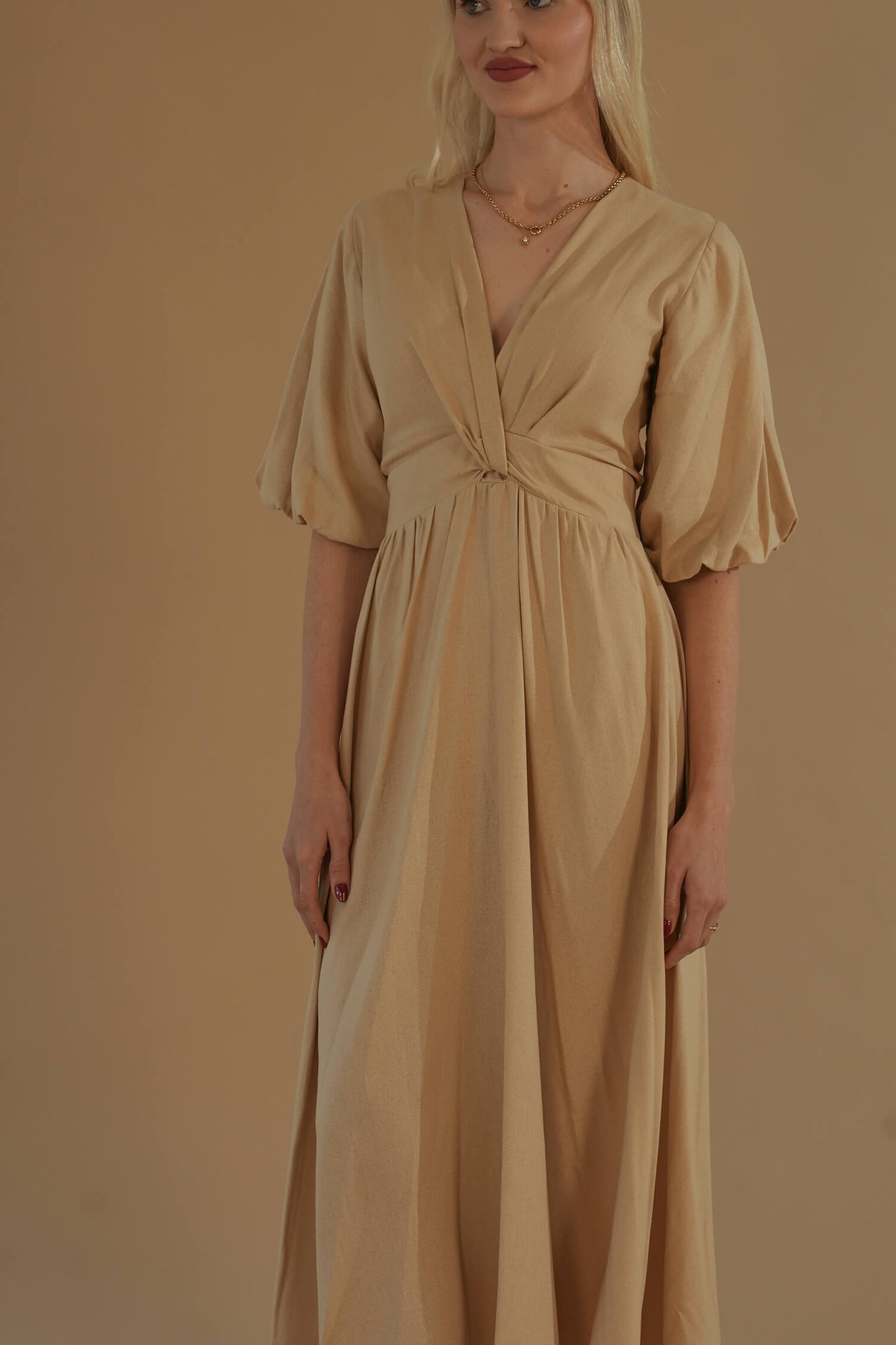 The Tulip Dress #8 Sand
