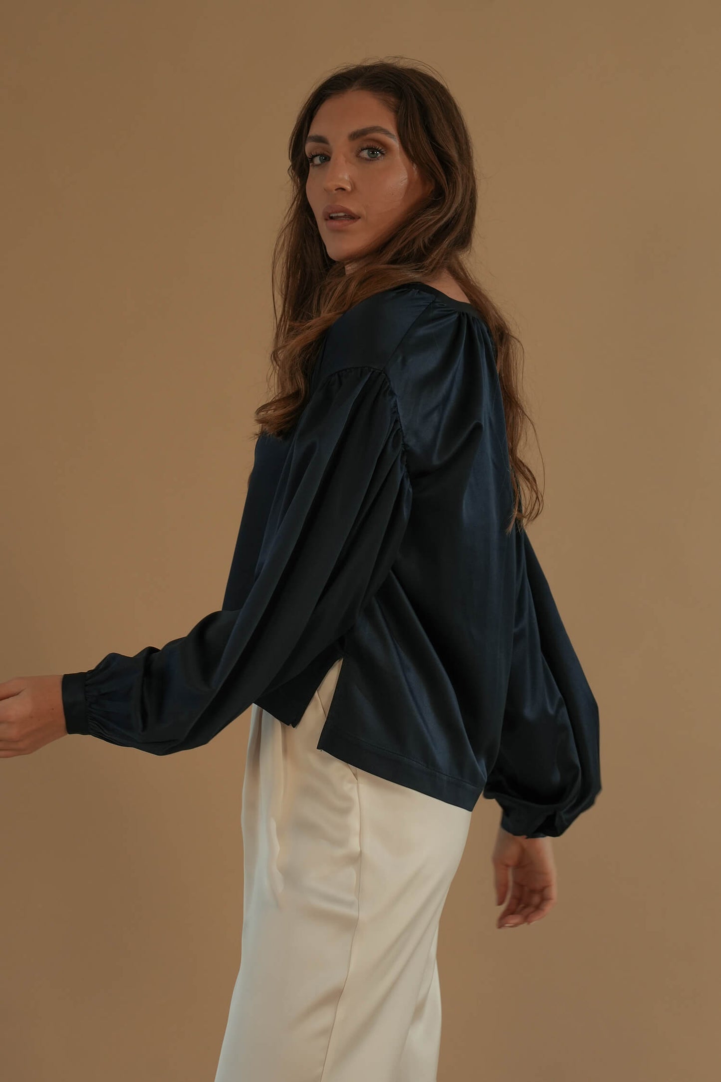 The Belle Blouse #4 Navy Blue