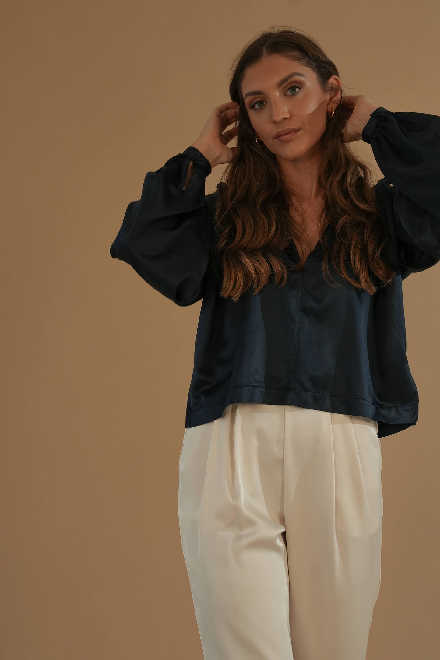 The Belle Blouse #4 Navy Blue