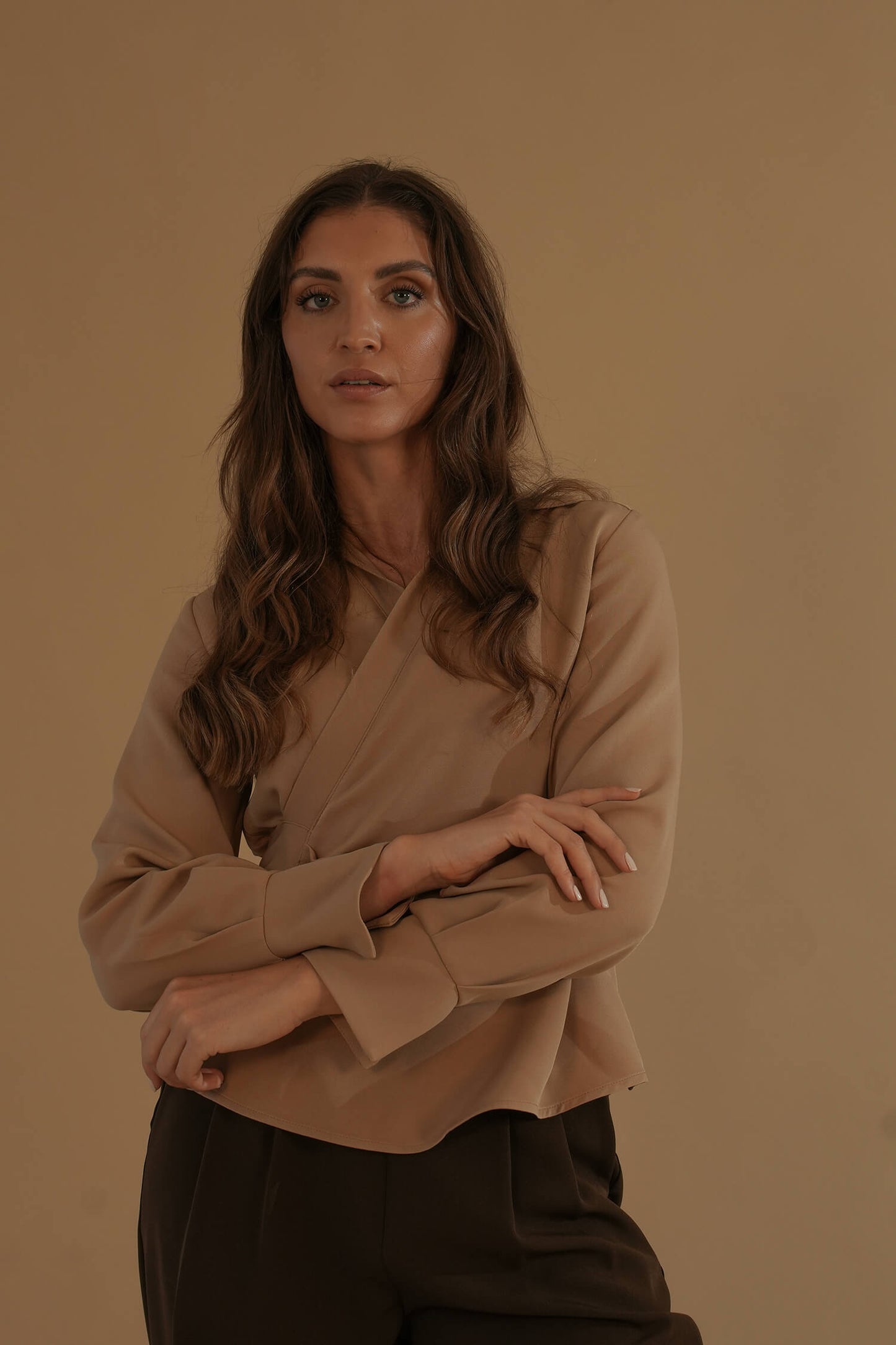 The Amber Blouse #4 Almond Beige