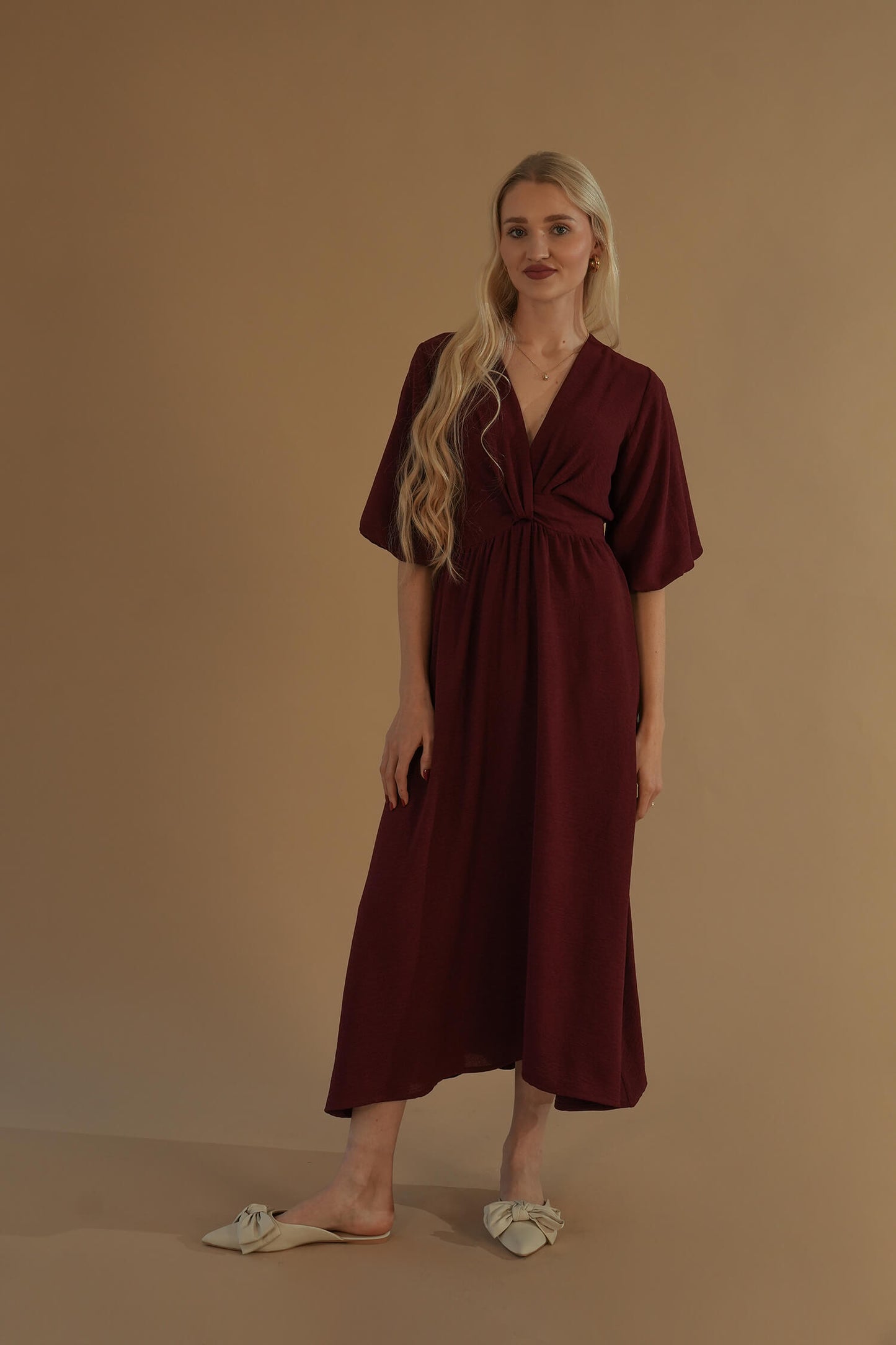 The Tulip Dress #1 Deep Red