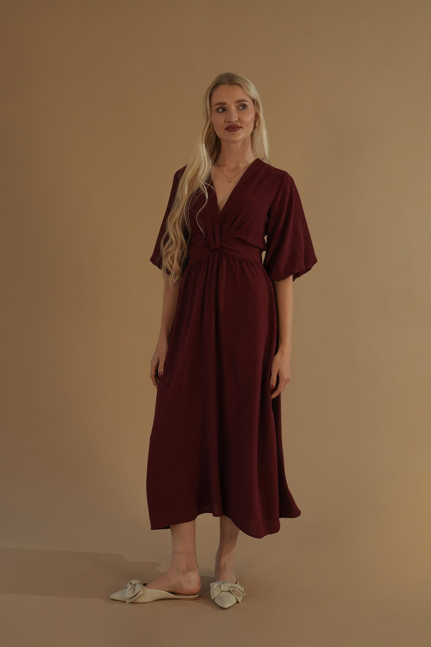 The Tulip Dress #1 Deep Red