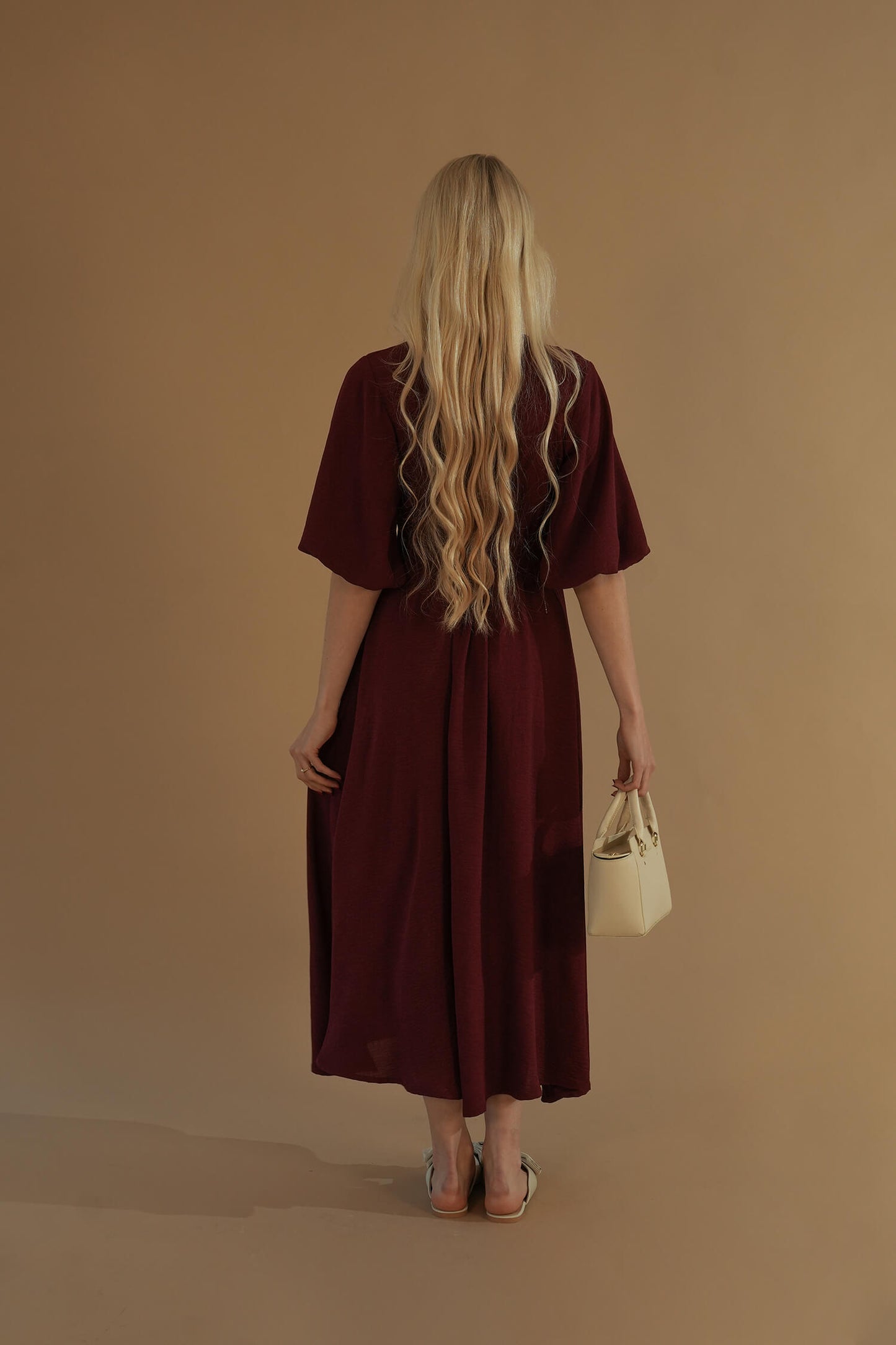 The Tulip Dress #1 Deep Red