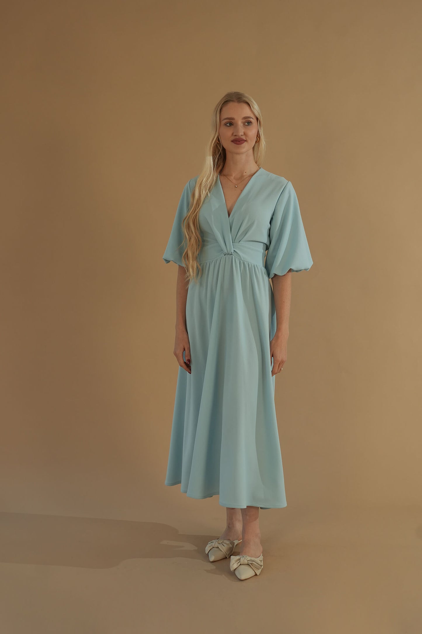 The Tulip Dress #4 Cloudy Blue
