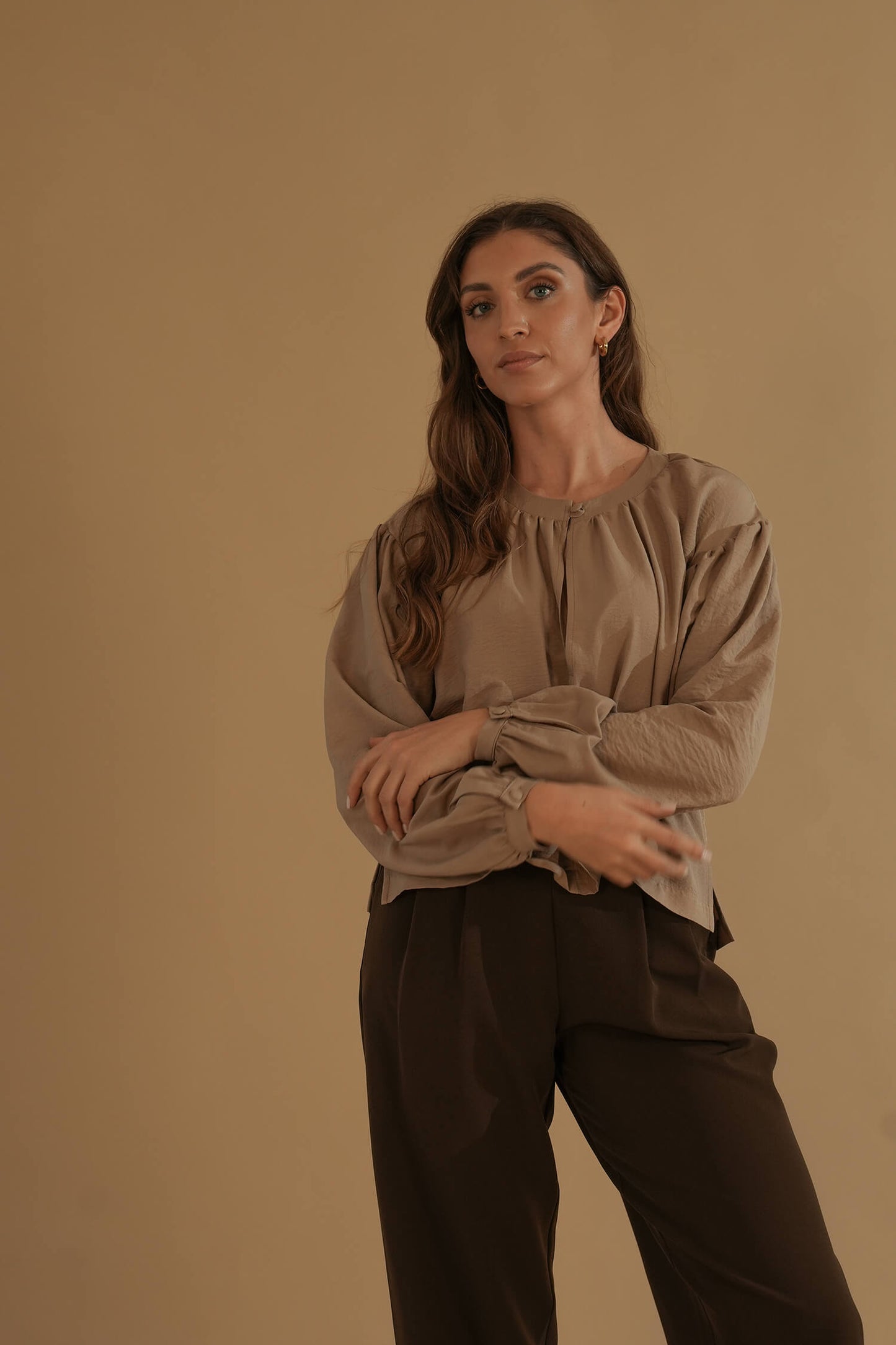 The Belle Blouse #1 Beige