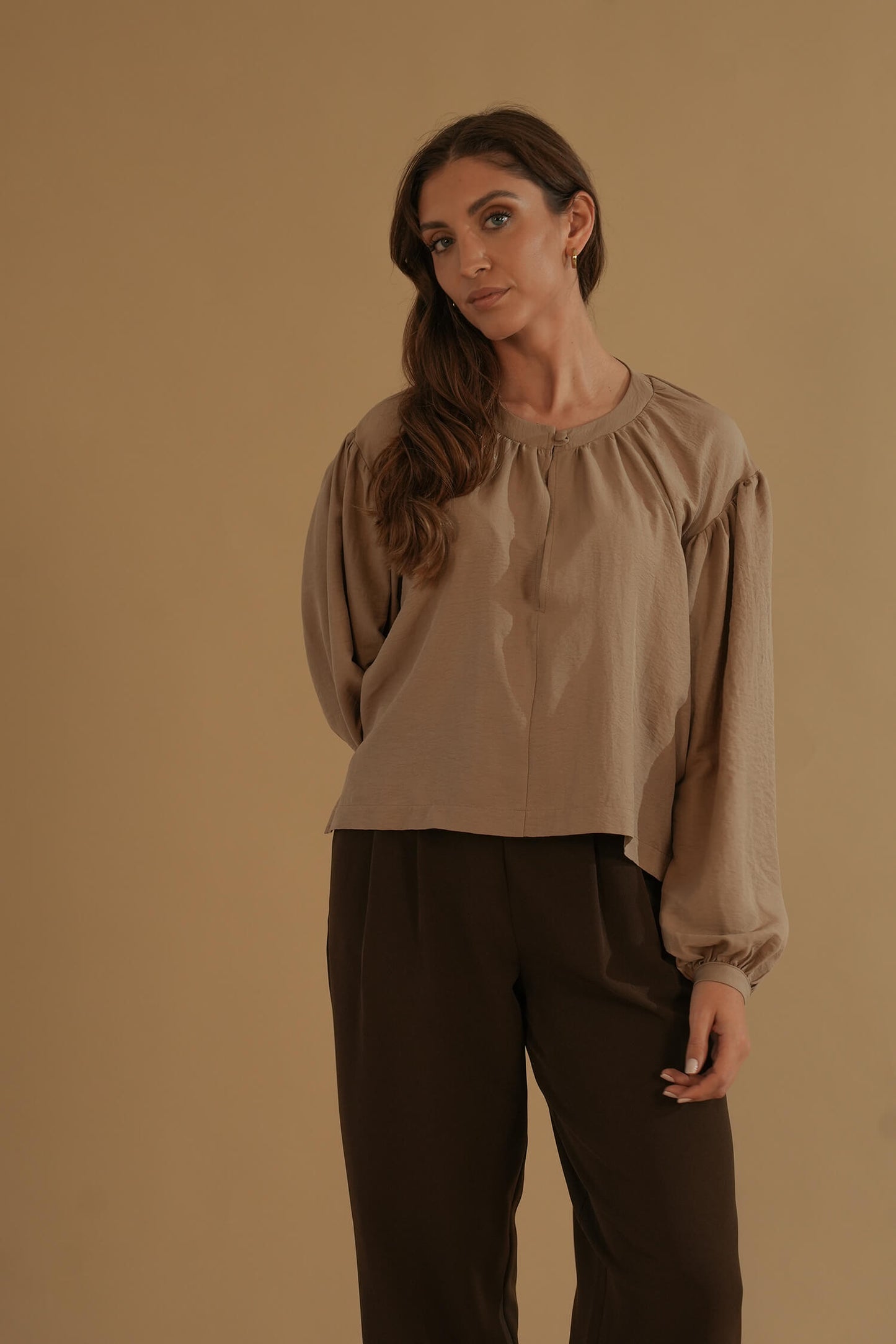 The Belle Blouse #1 Beige