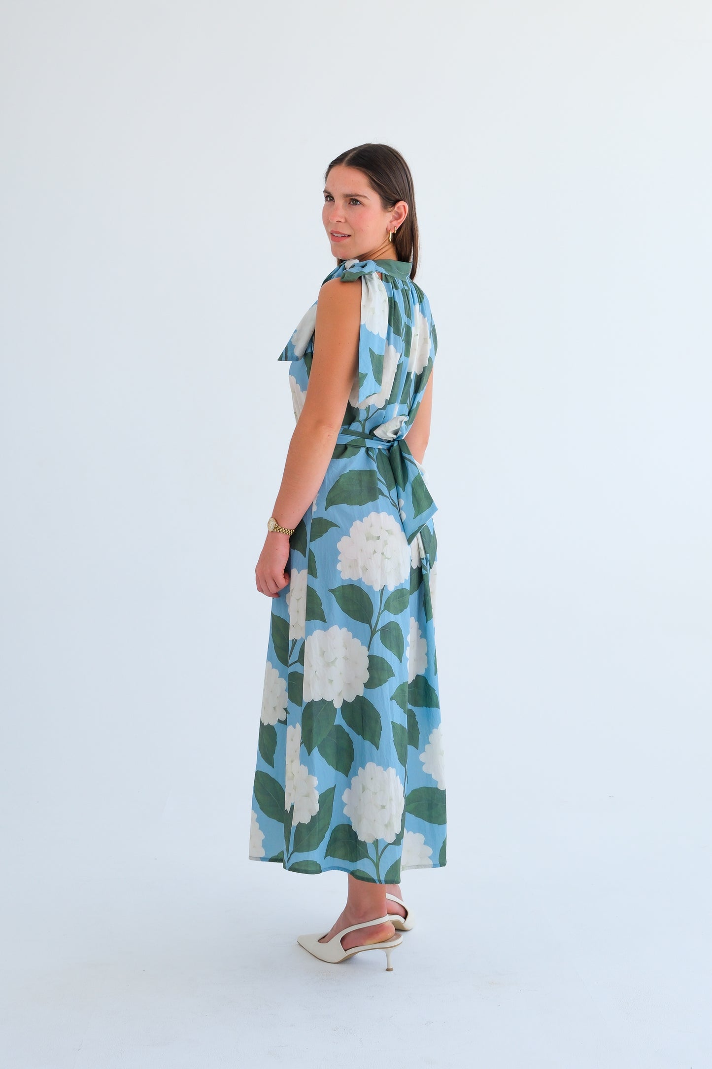 The Becca Dress-Hydrangea Print
