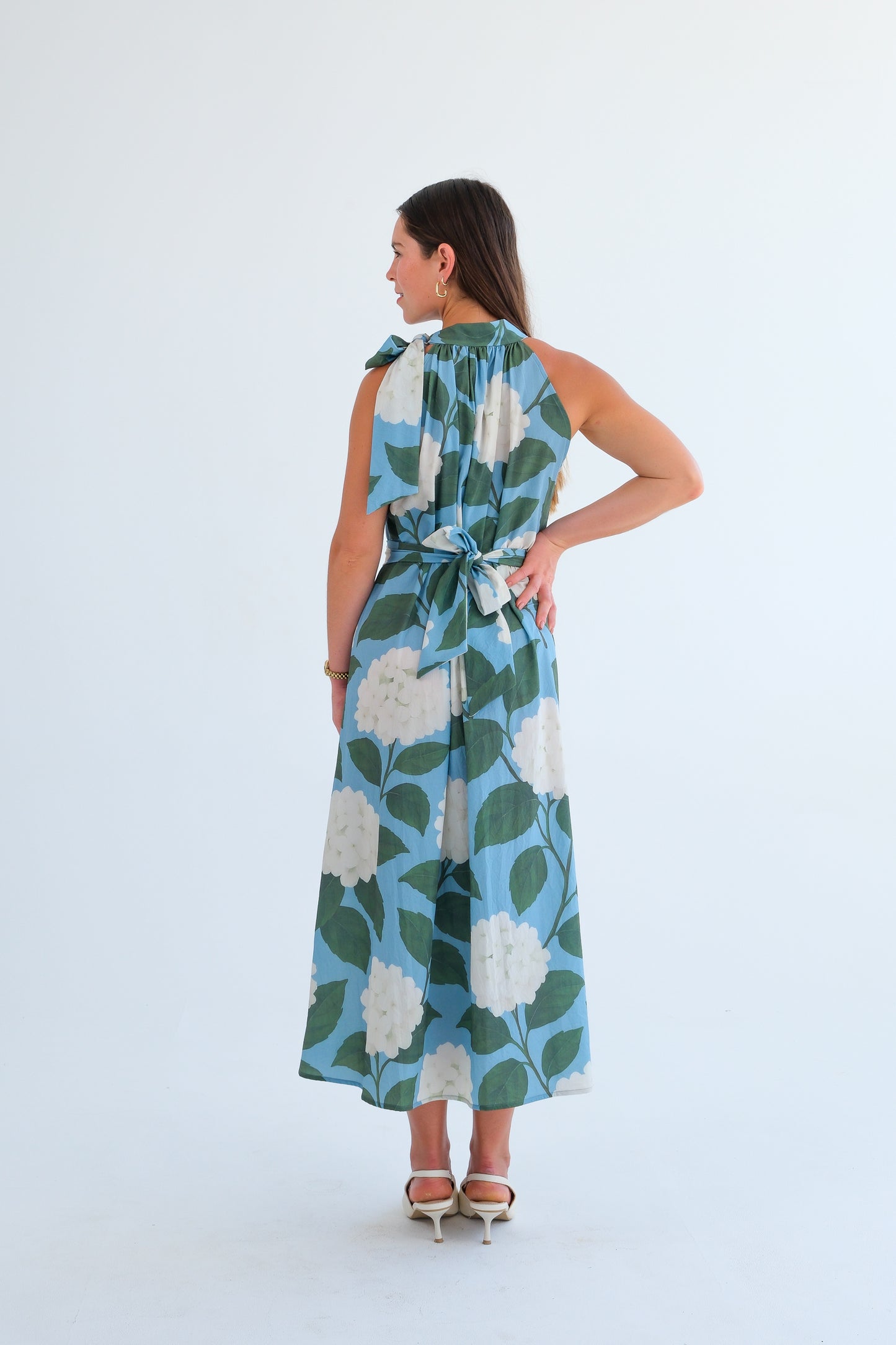 The Becca Dress-Hydrangea Print