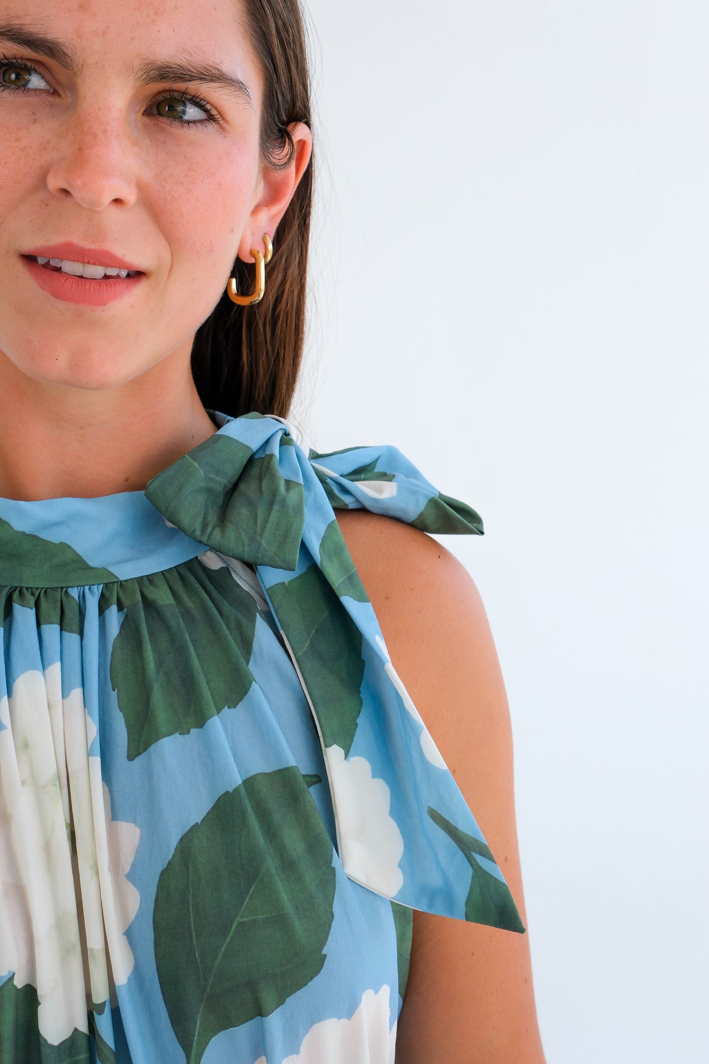 The Becca Dress-Hydrangea Print