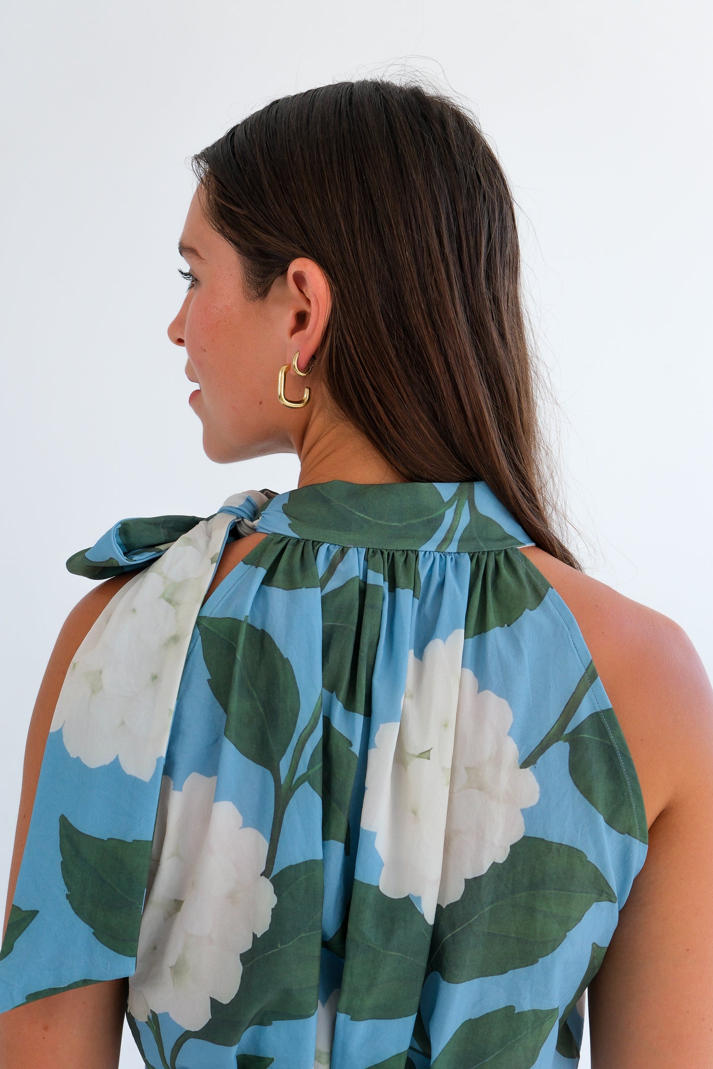 The Becca Dress-Hydrangea Print