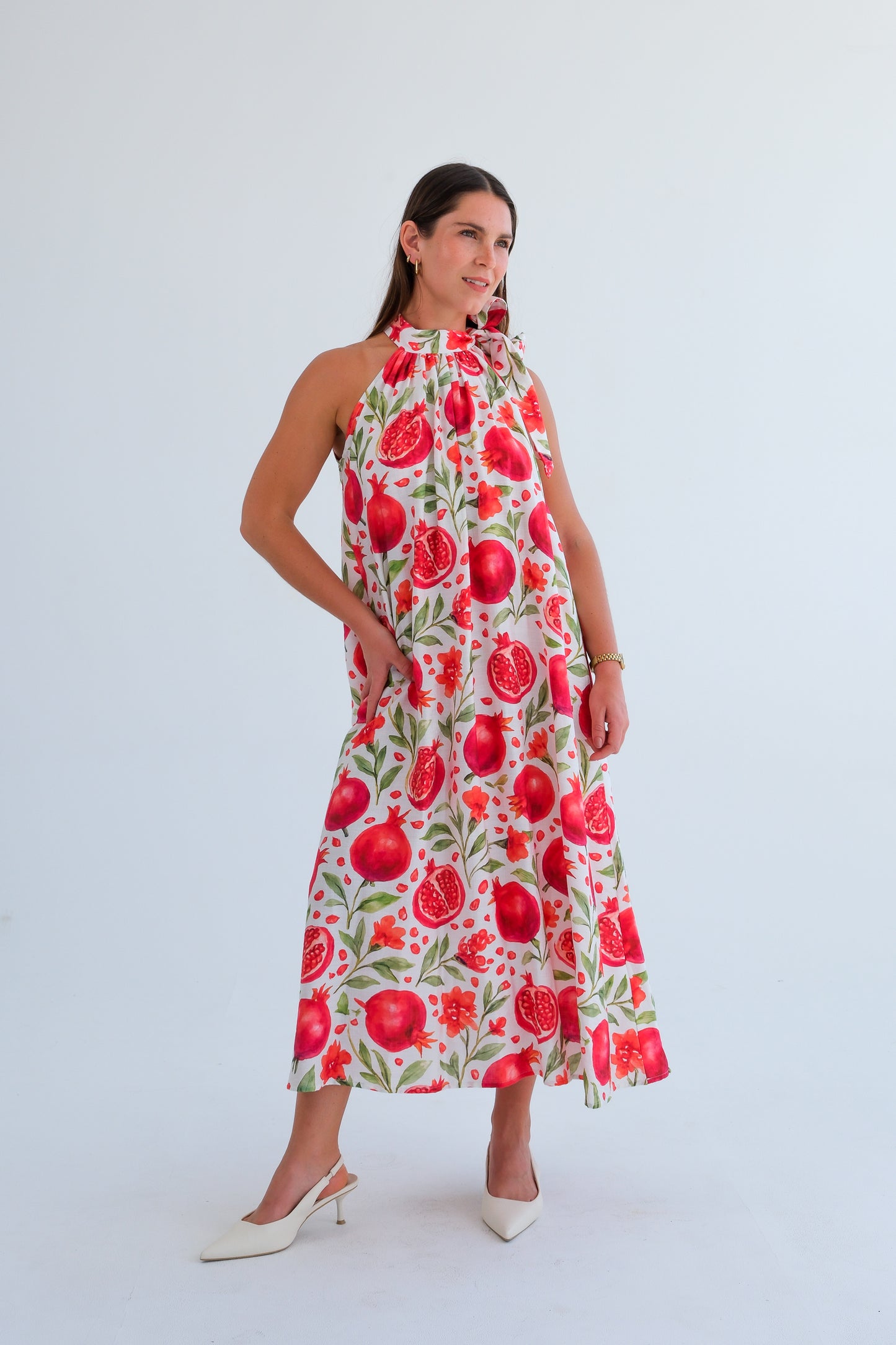 The Becca Dress- Pomegranate