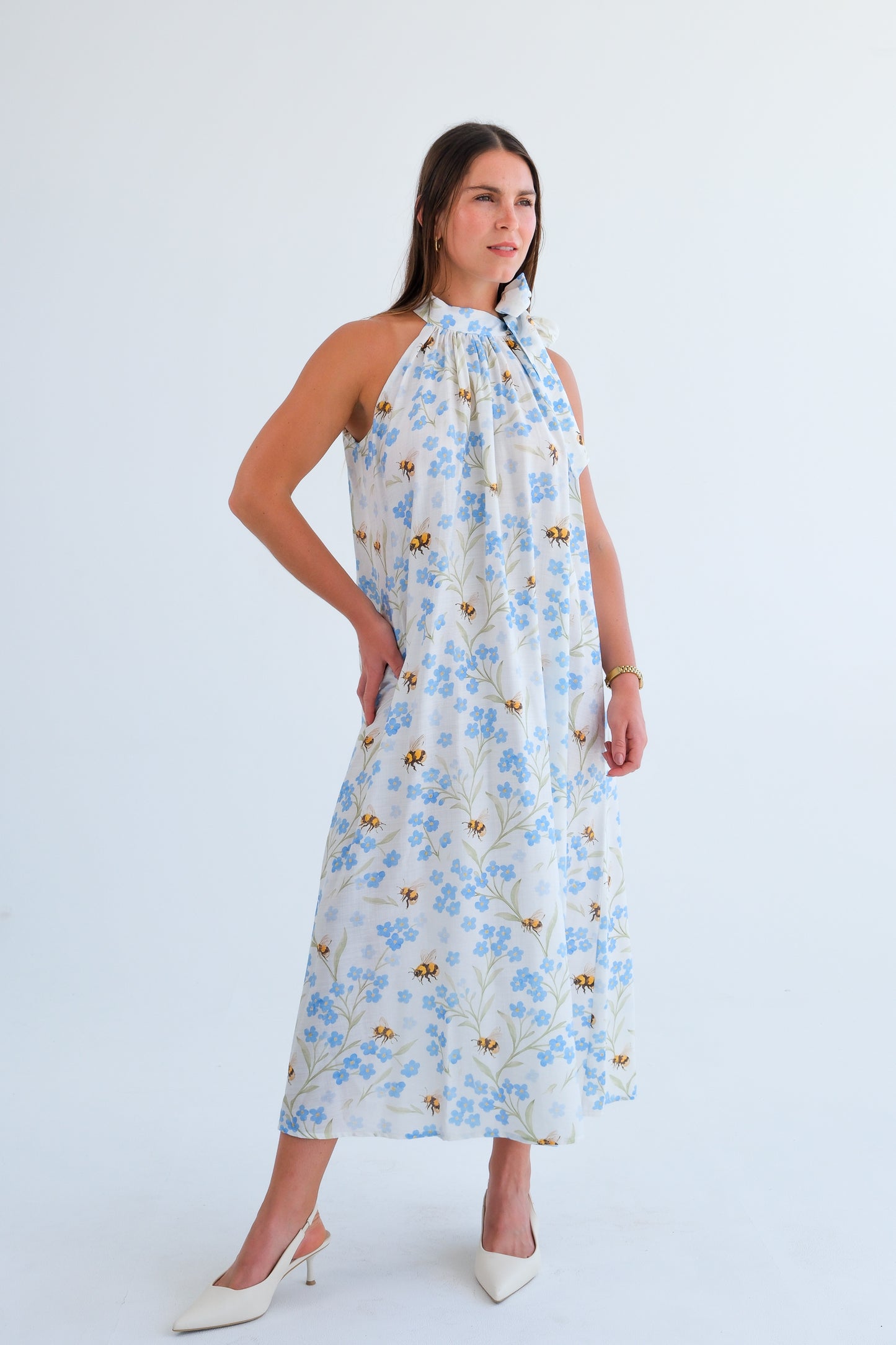 The Becca Dress- Bee & Blue Floral