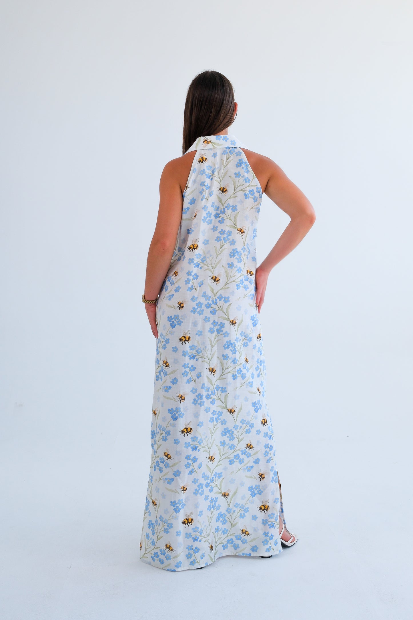 The Wimbledon Dress-Bee & Blue Floral
