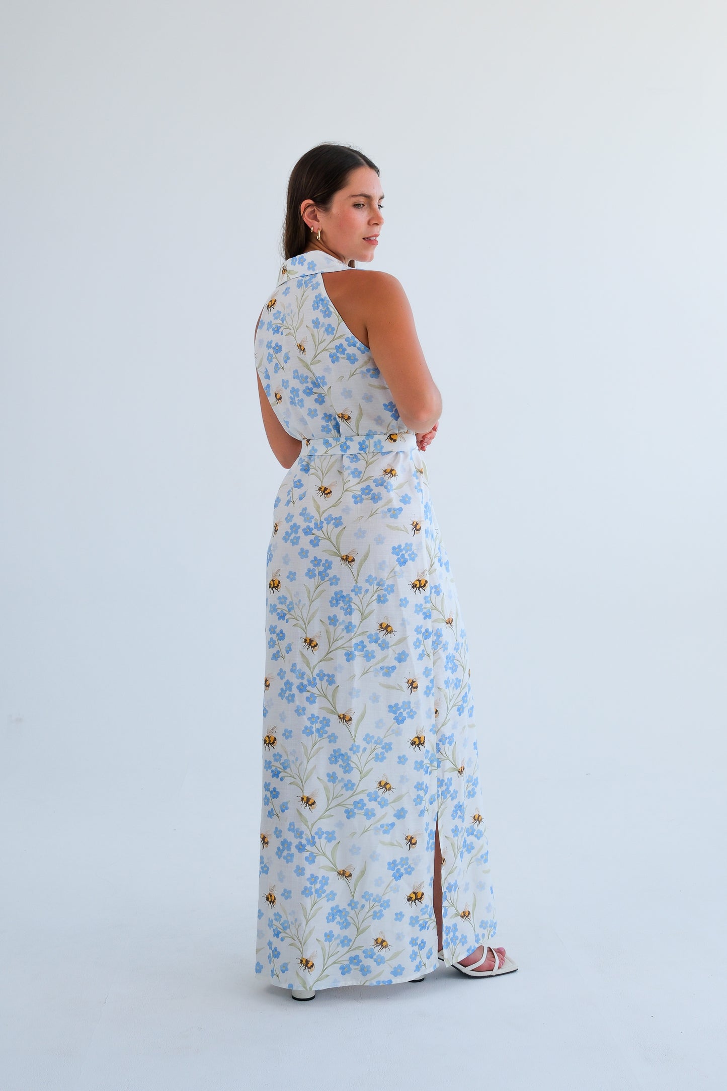 The Wimbledon Dress-Bee & Blue Floral