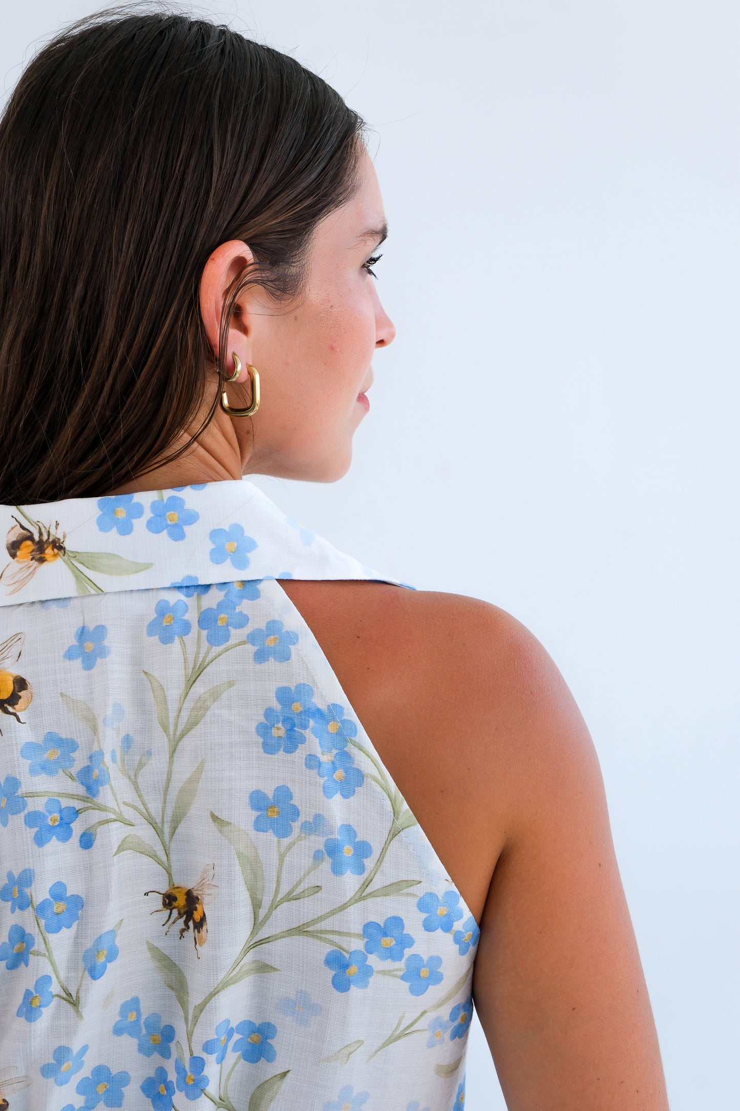 The Wimbledon Dress-Bee & Blue Floral