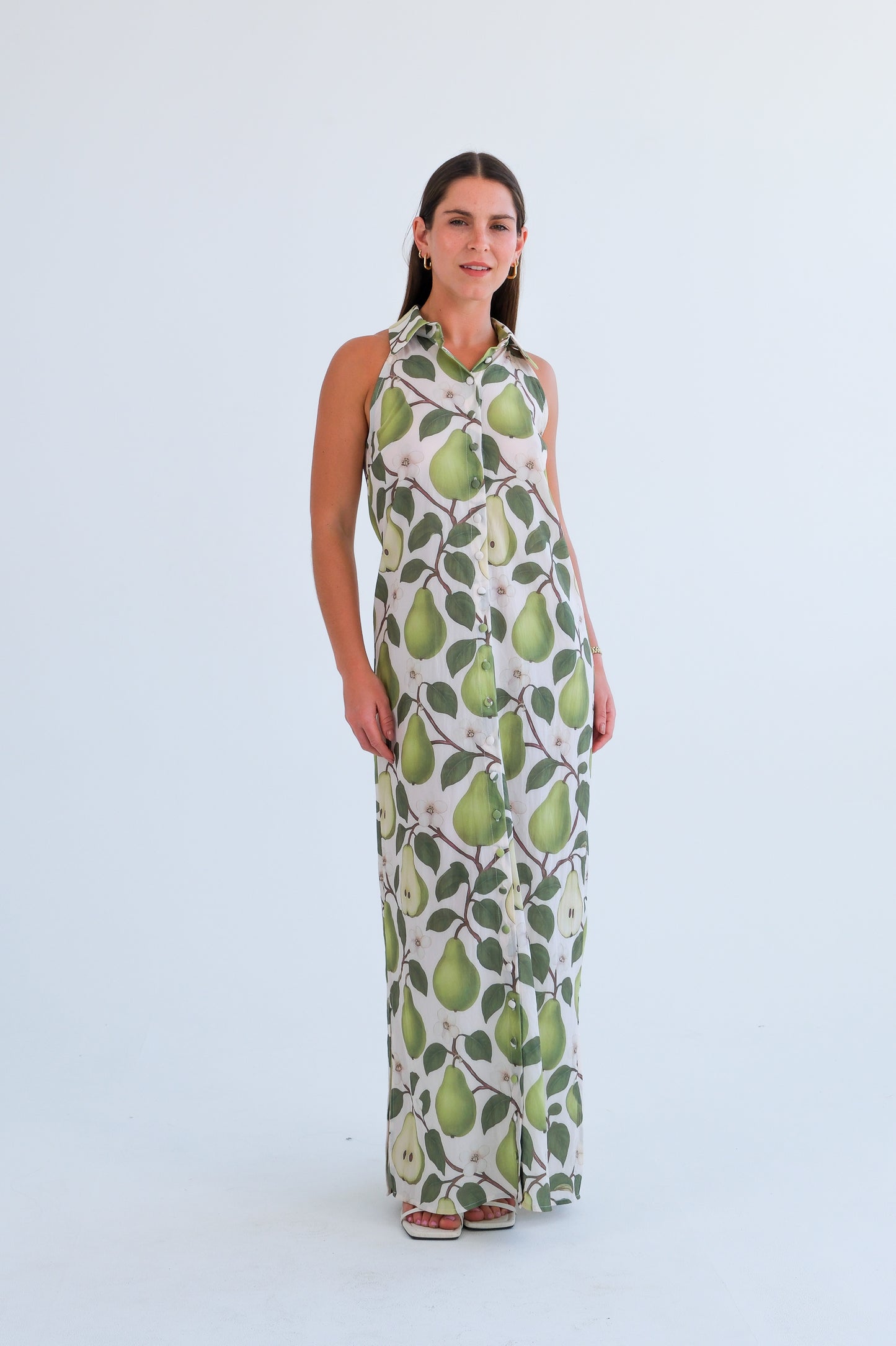 The Wimbledon Dress- Pear Print