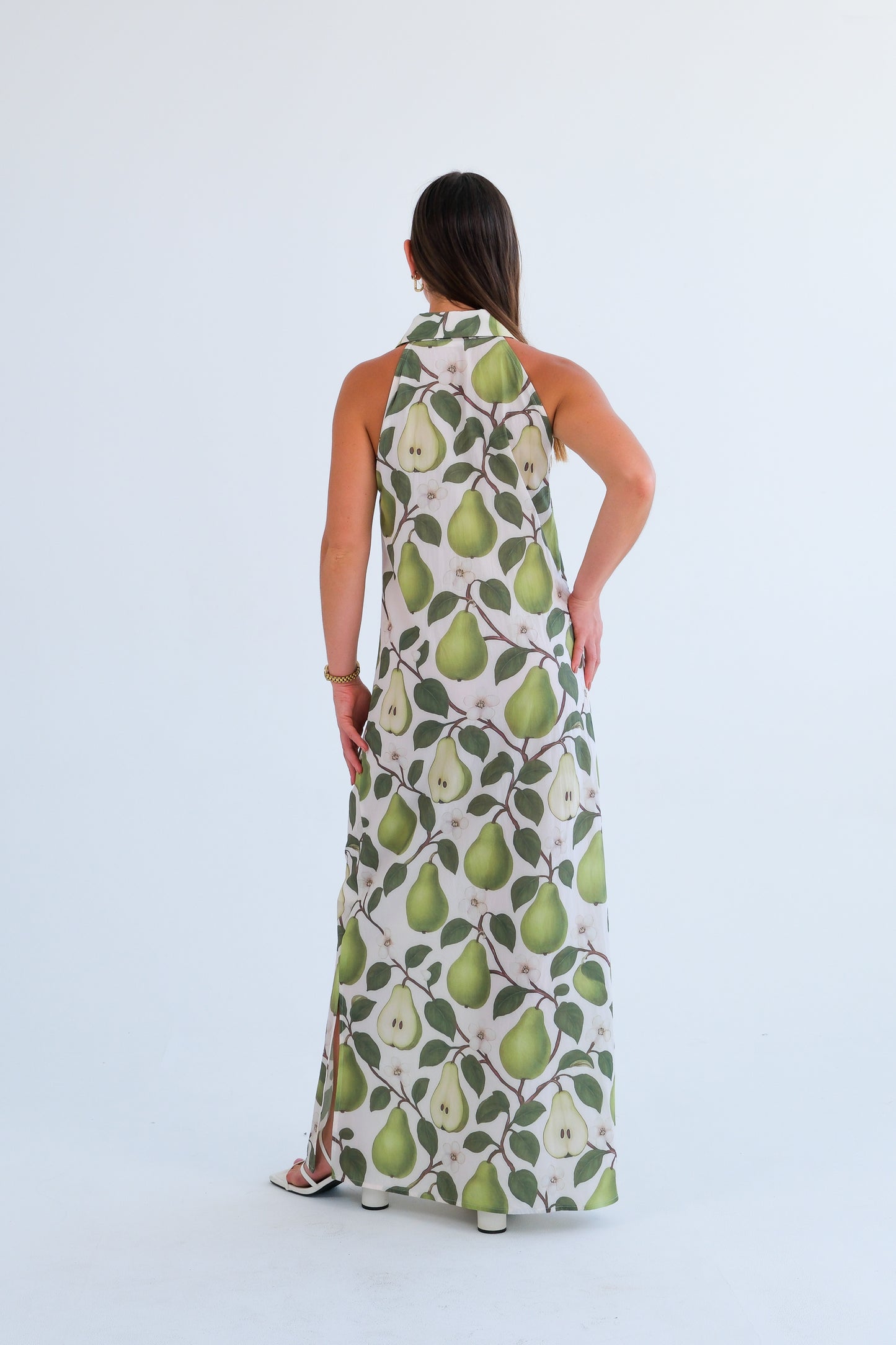 The Wimbledon Dress- Pear Print