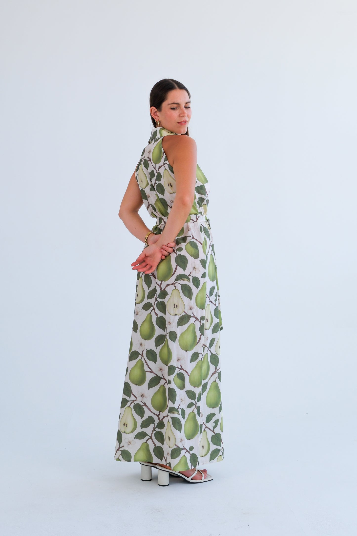 The Wimbledon Dress- Pear Print