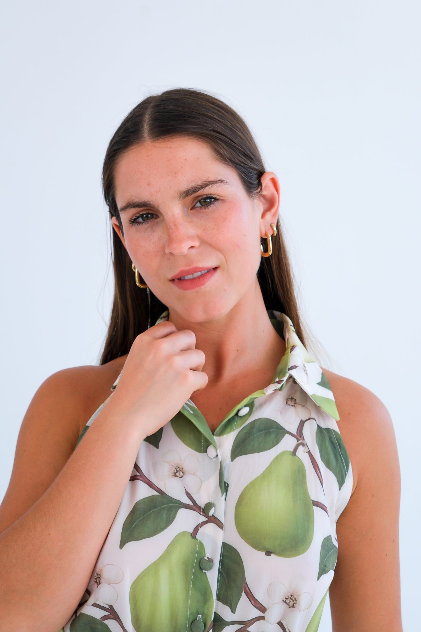 The Wimbledon Dress- Pear Print