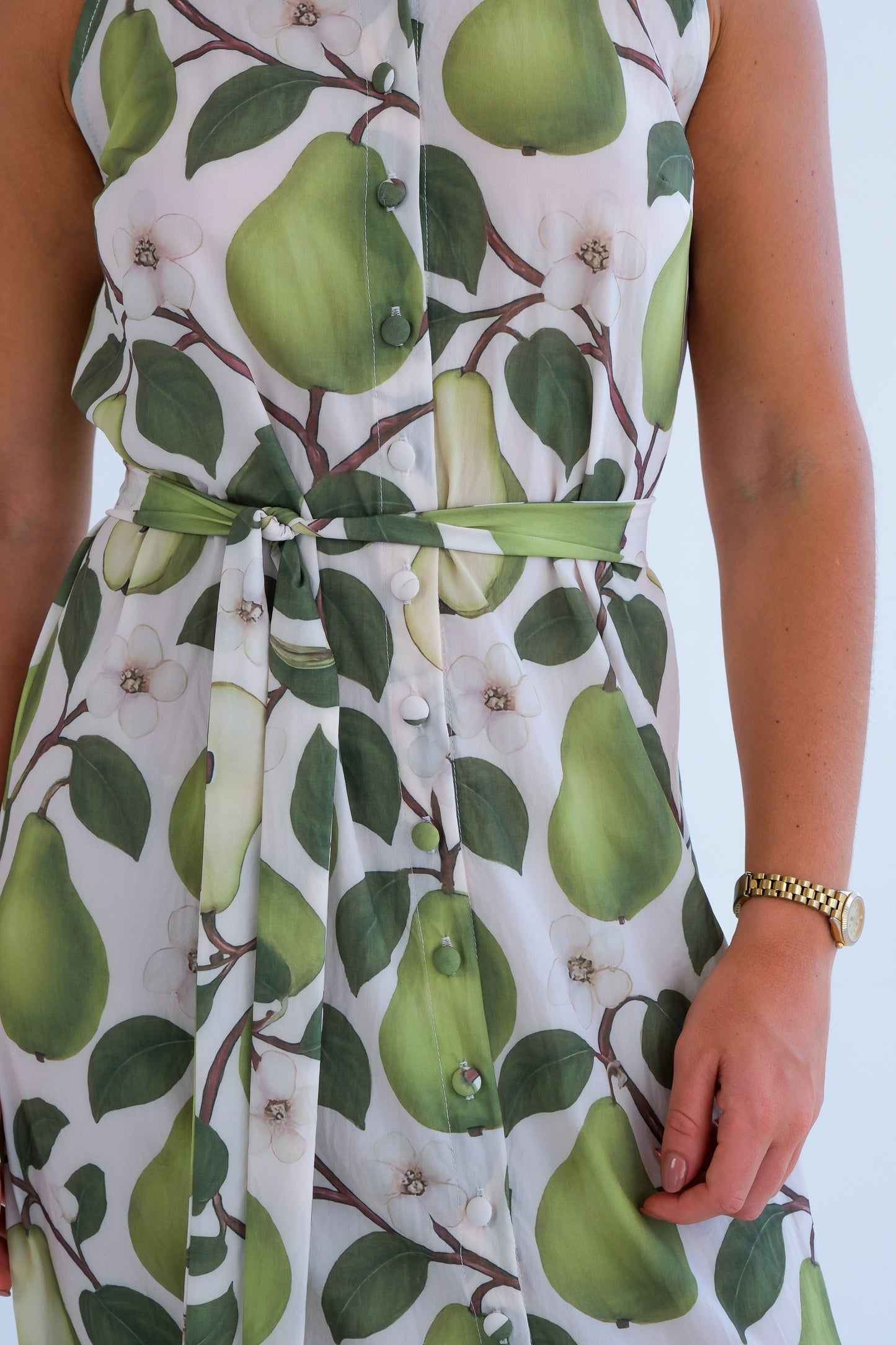 The Wimbledon Dress- Pear Print
