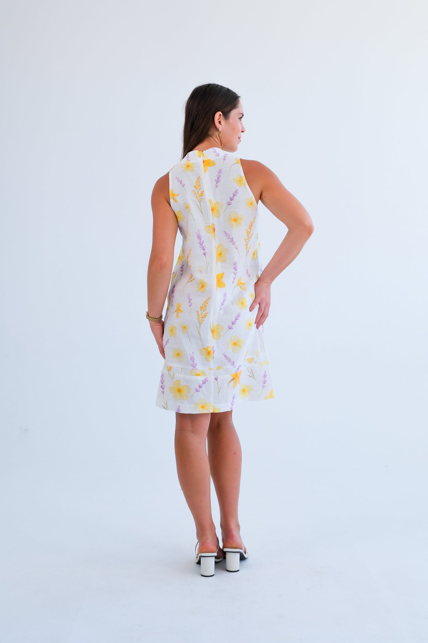 The Margo Dress- Daffodil Print