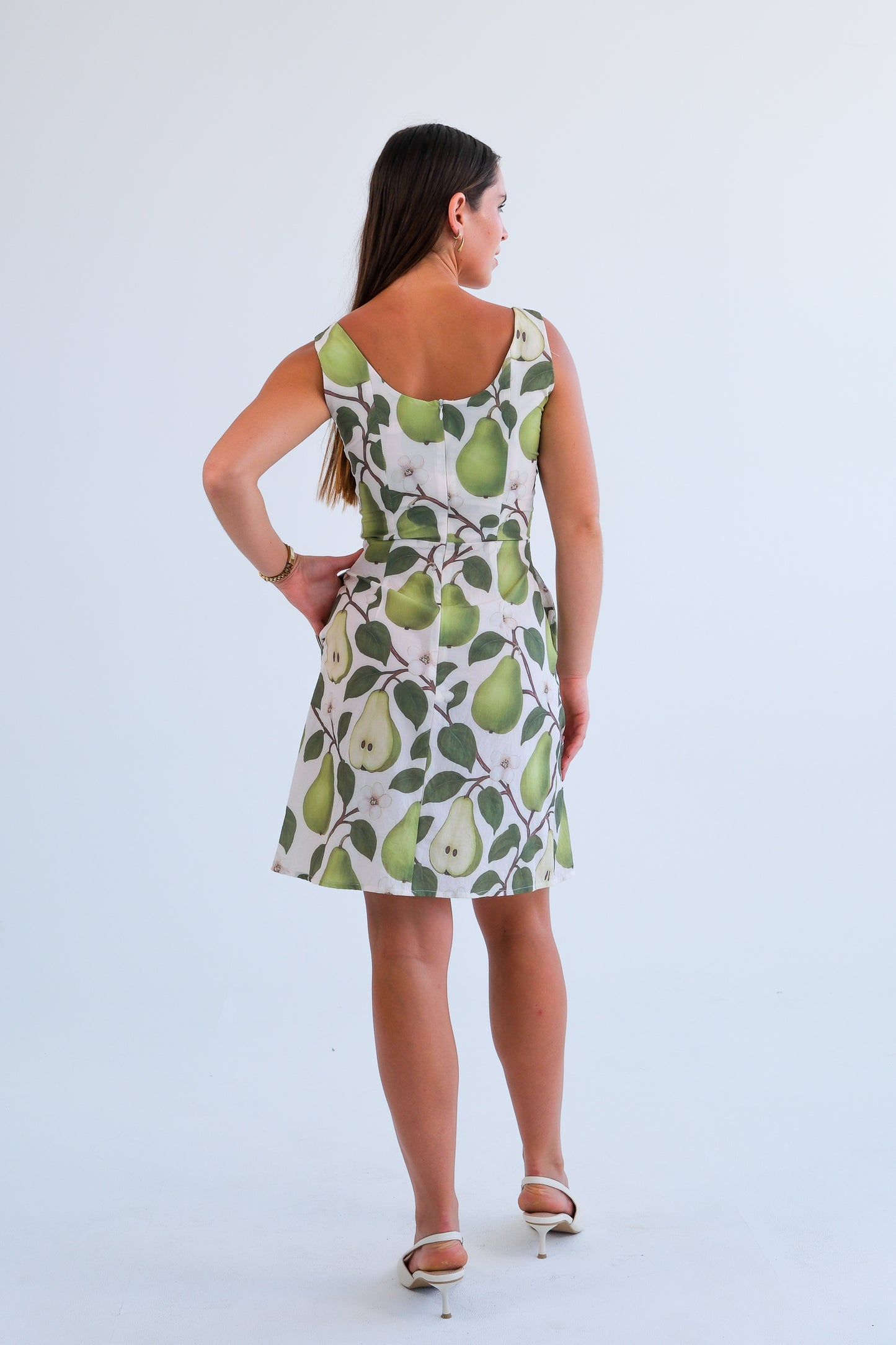 The Blaire Dress-Pear Print