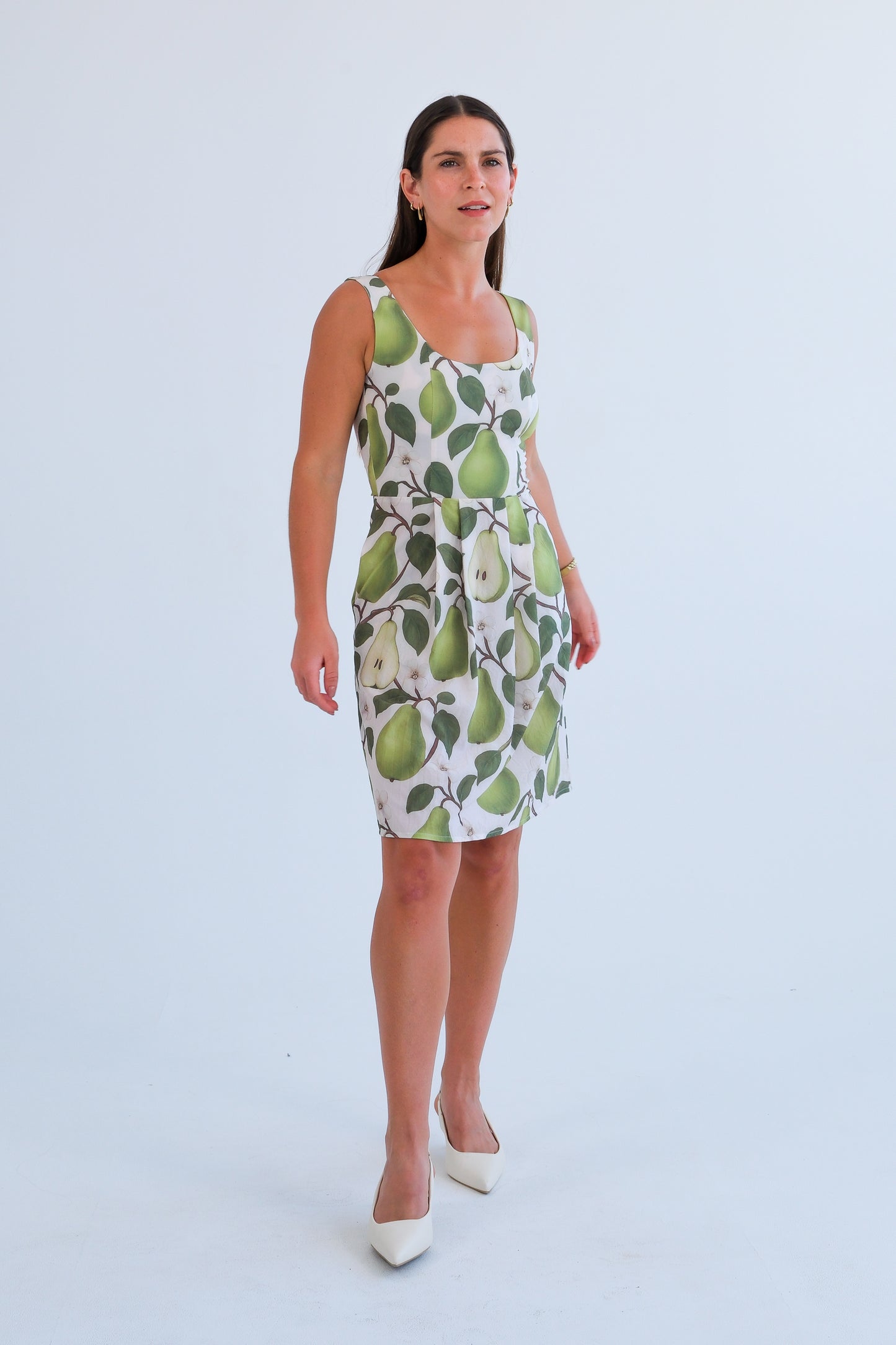 The Blaire Dress-Pear Print