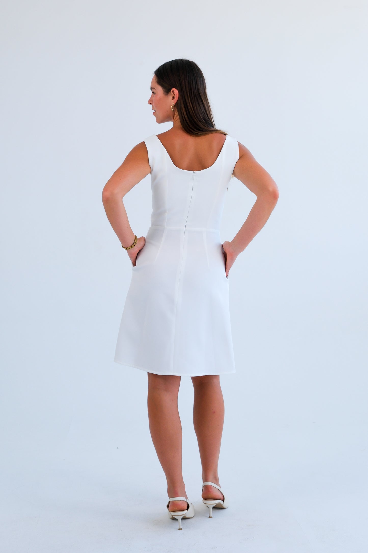 The Blaire Dress-Off-White