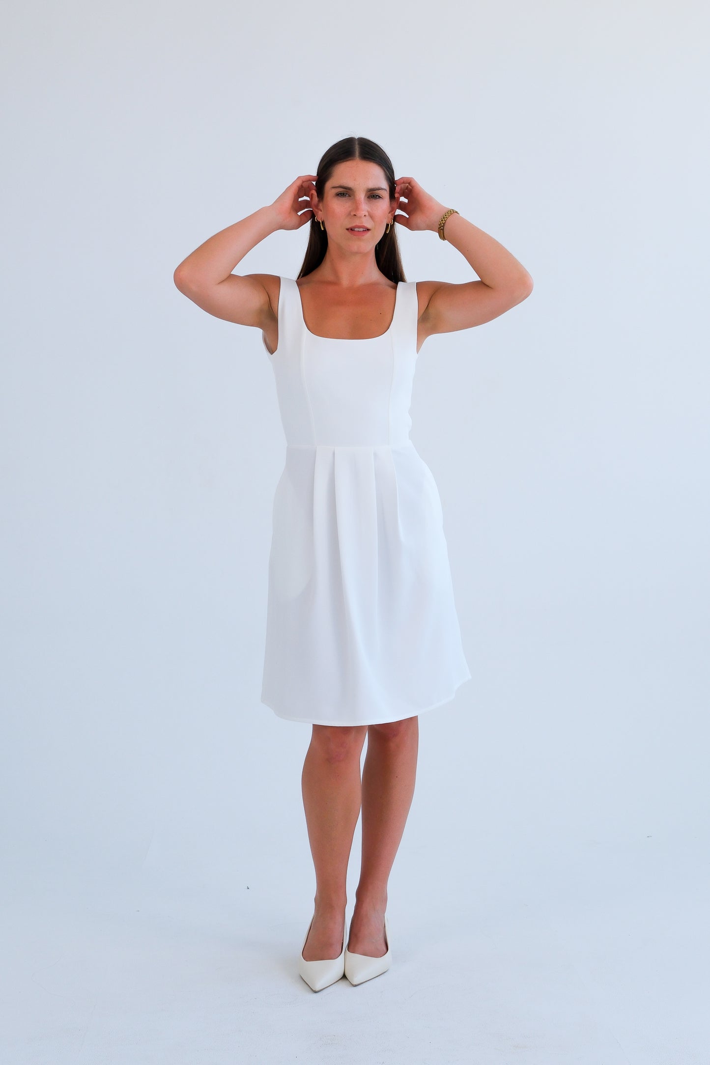 The Blaire Dress-Off-White