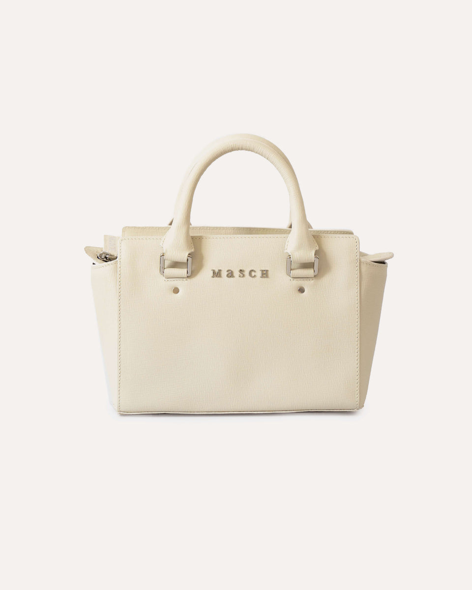 Janne bow detail outlet zipped leather tote bag