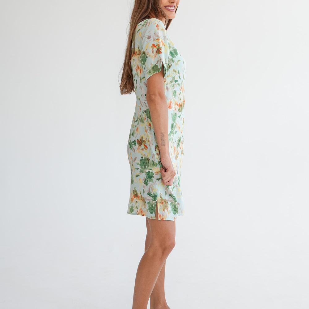 The Wouri Dress - Green Floral