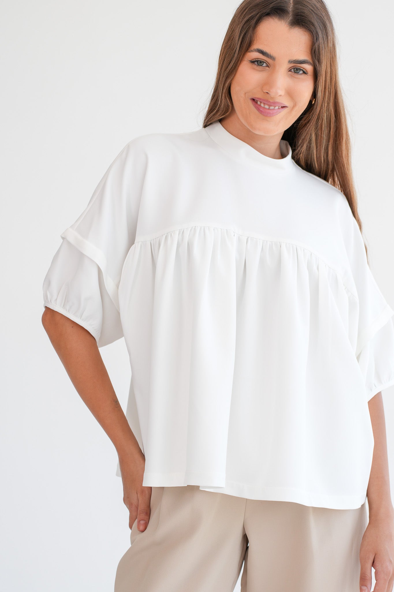 The Emma Blouse - White