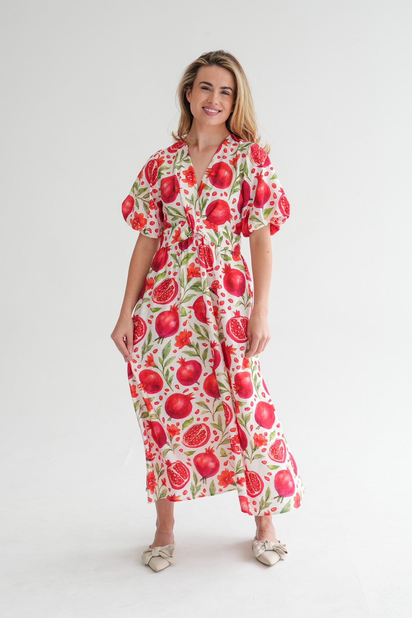 The Tulip Dress - Pomegranate